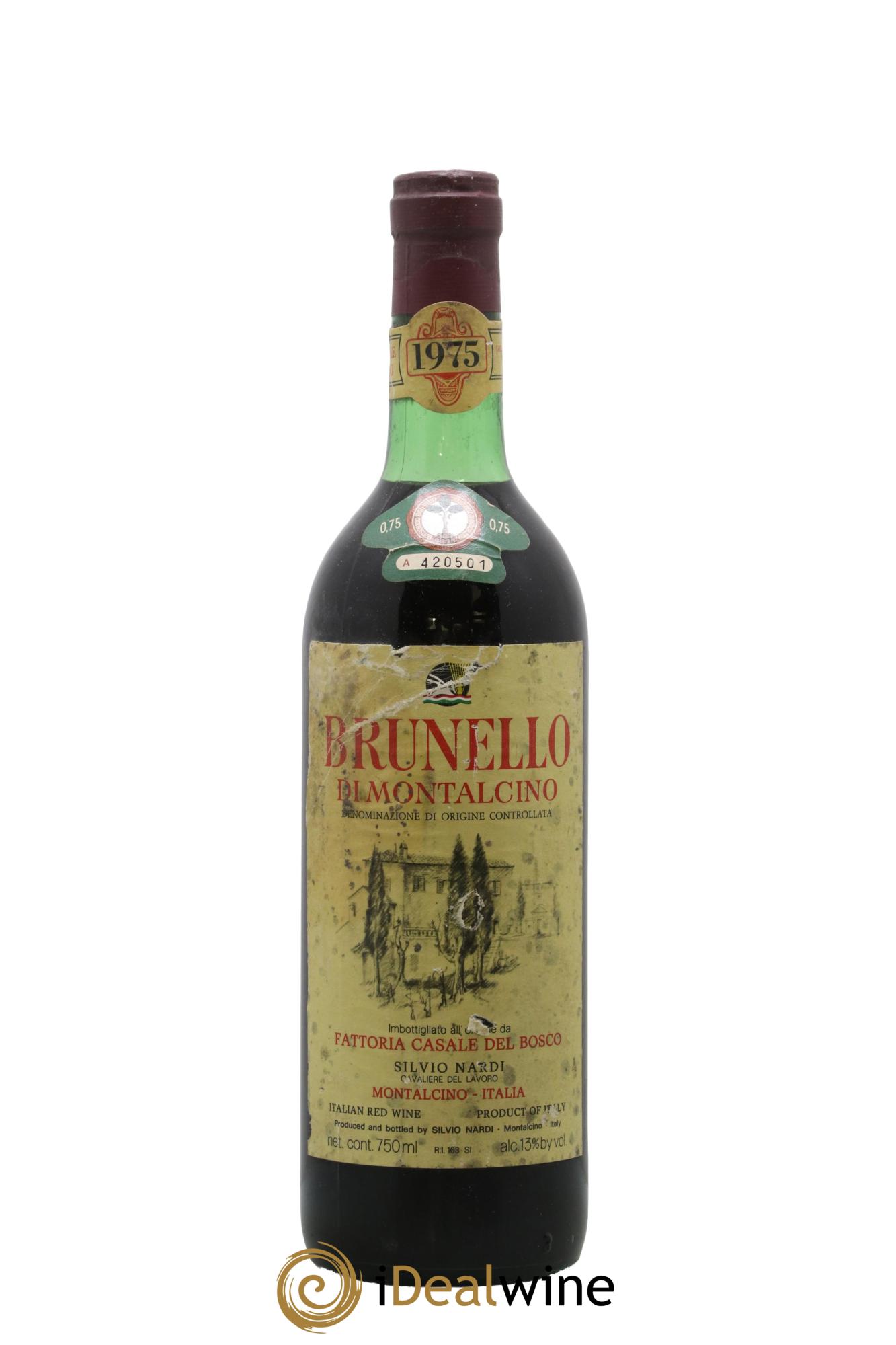 Brunello di Montalcino Nardi Silvio 1975 - Posten von 1 Flasche - 0