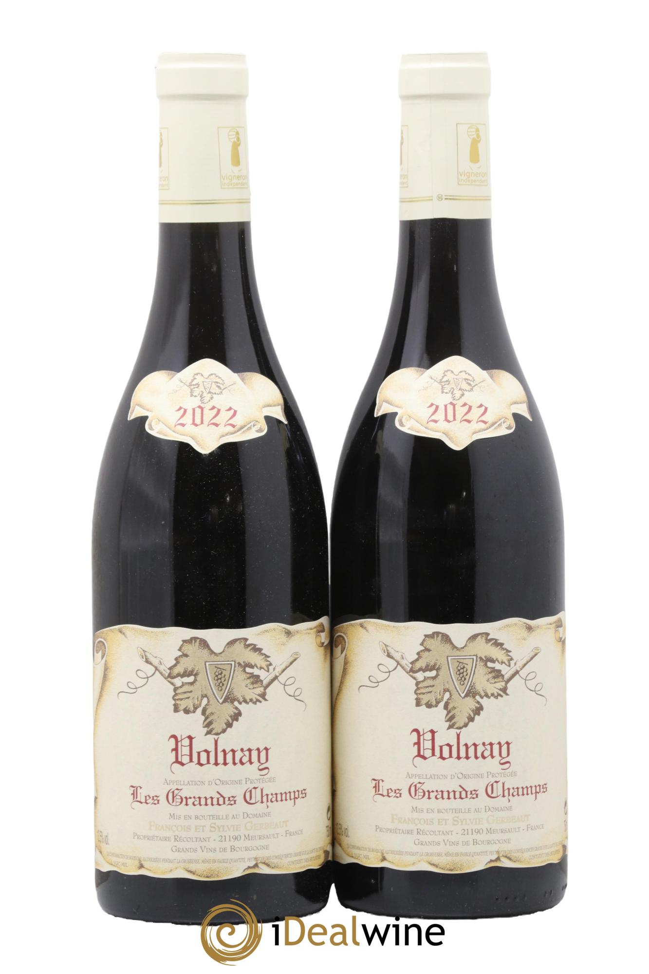 Volnay Les Grands Champs Domaine Gerbeaut 2022 - Lot de 2 bouteilles - 0