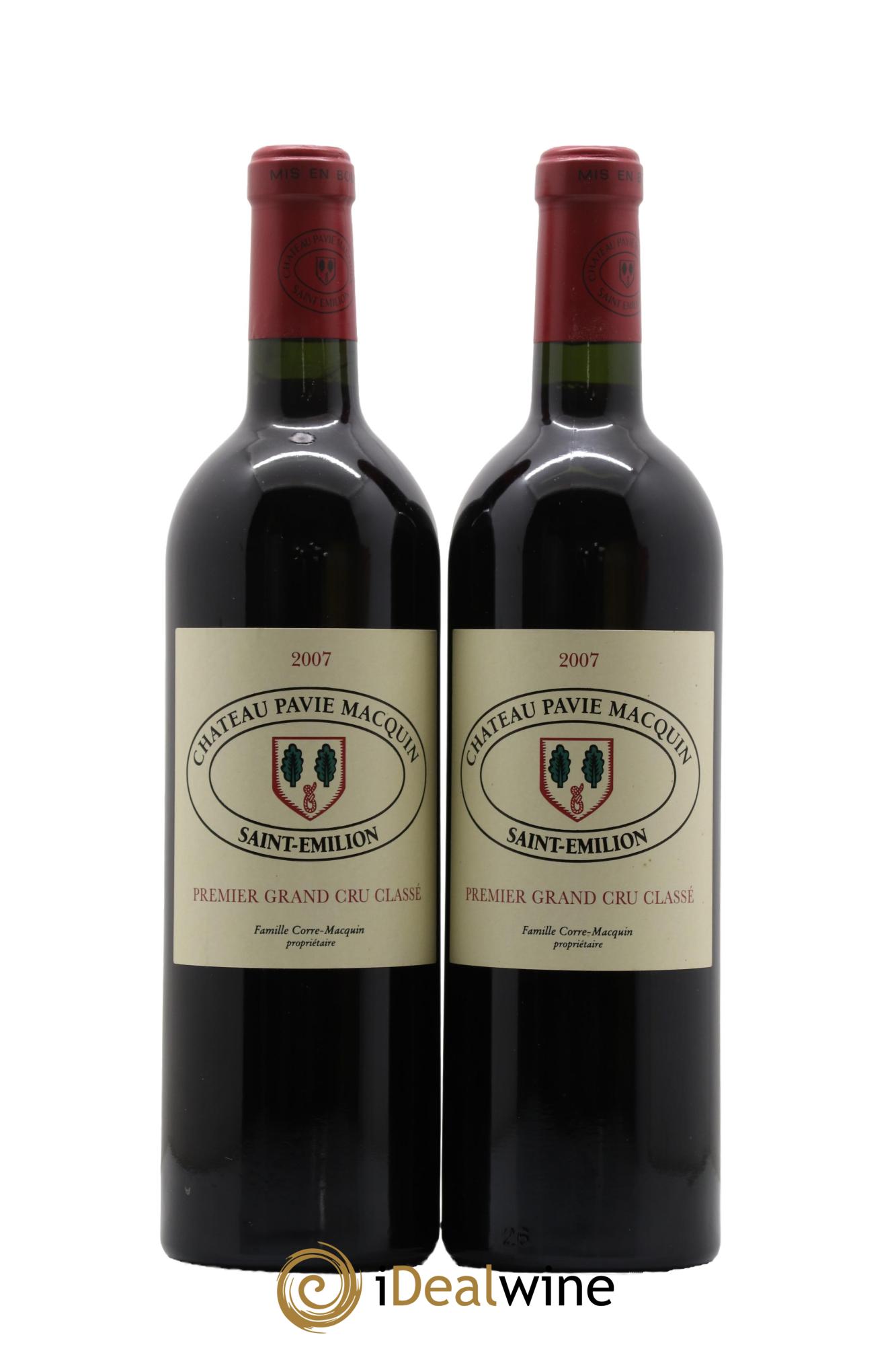 Château Pavie Macquin 1er Grand Cru Classé B 2007 - Lot de 2 bouteilles - 0