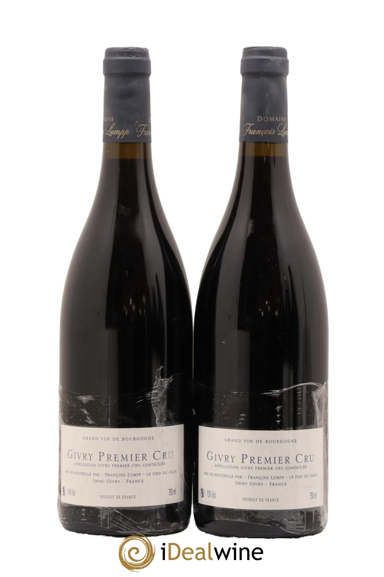 Givry 1er Cru A Vigne Rouge François Lumpp (Domaine) 2019 - Lot de 2 bouteilles - 1