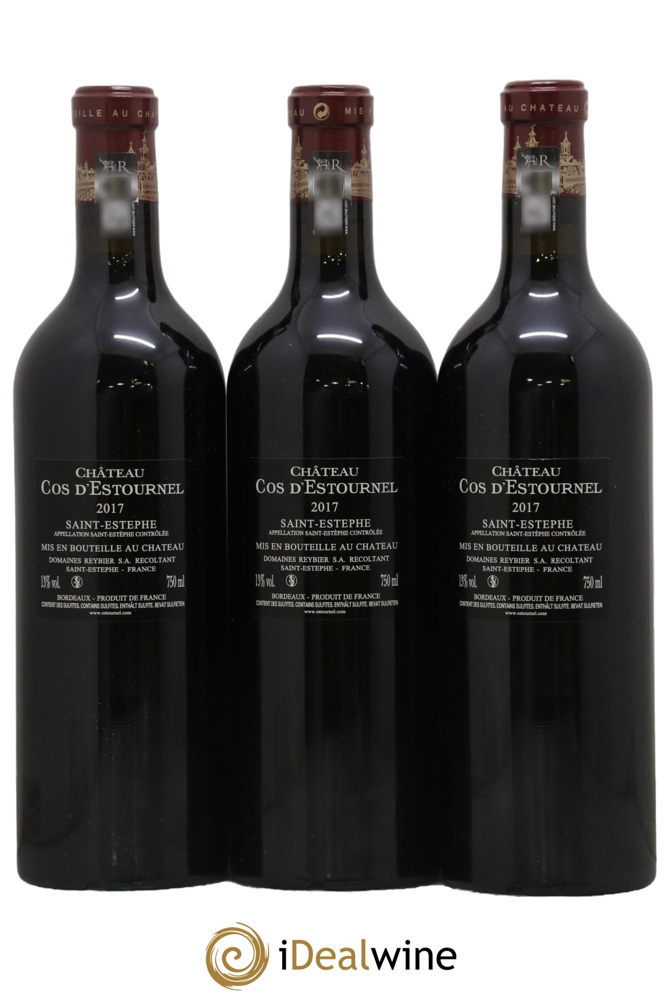 Cos d'Estournel 2ème Grand Cru Classé 2017 - Lot of 3 bottles - 1