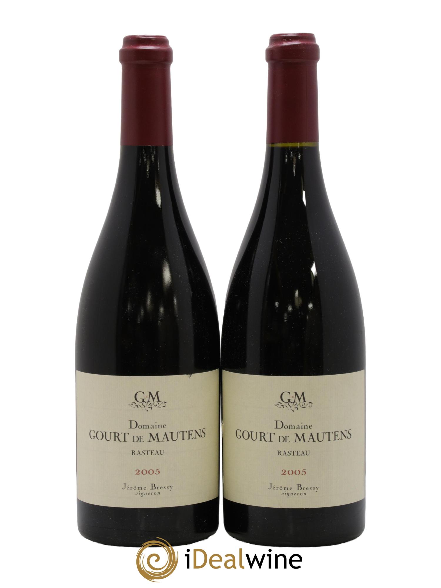 Rasteau Domaine Gourt de Mautens - Jérôme Bressy 2005 - Lot de 2 bouteilles - 0