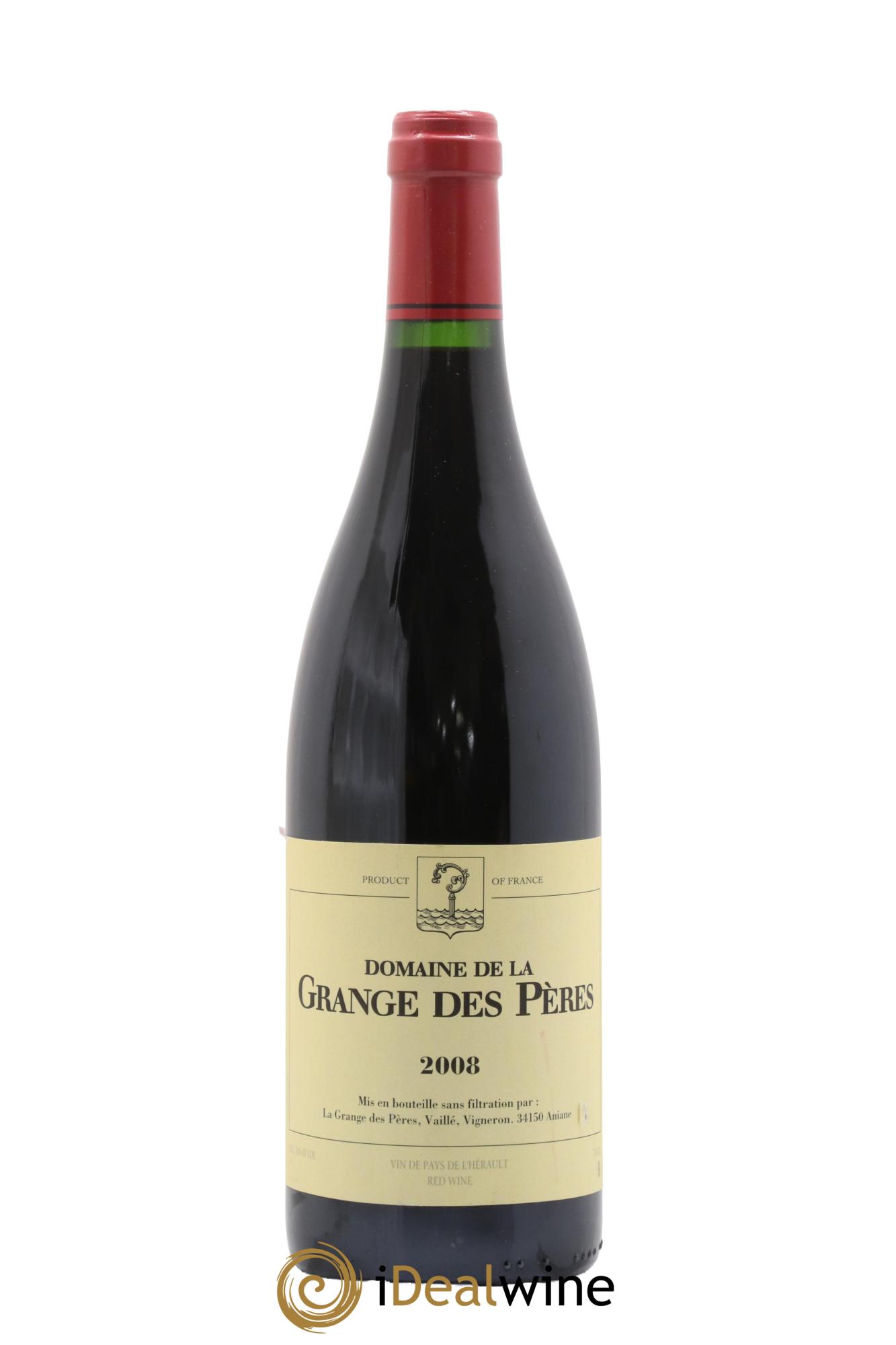 Pays d'Hérault Grange des Pères Laurent Vaillé 2008 - Lot de 1 bouteille - 0