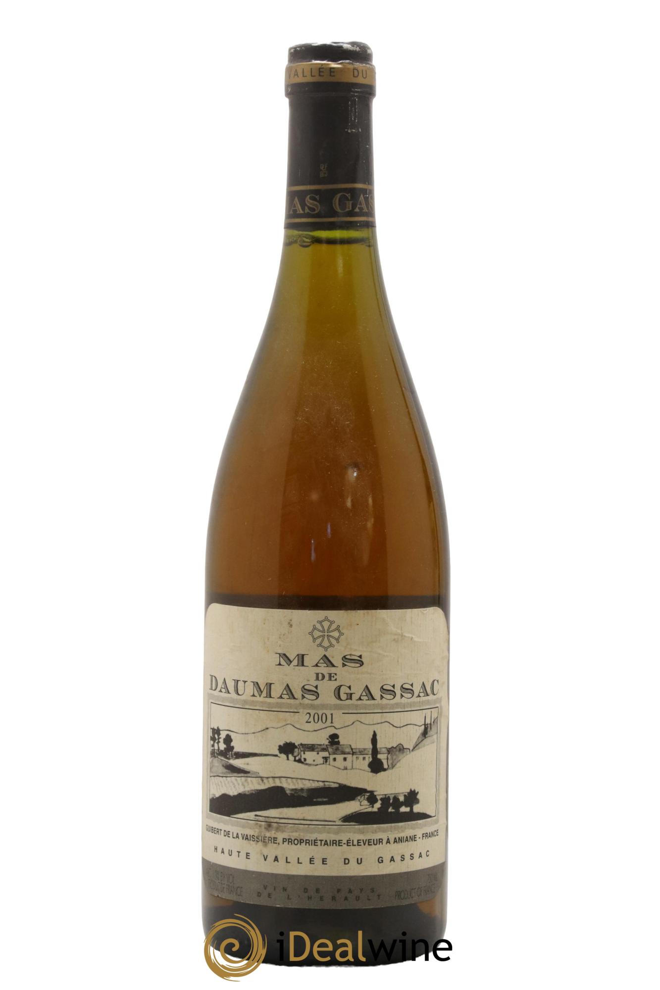 IGP St Guilhem-le-Désert - Cité d'Aniane Mas Daumas Gassac Famille Guibert de La Vaissière 2001 - Posten von 1 Flasche - 0