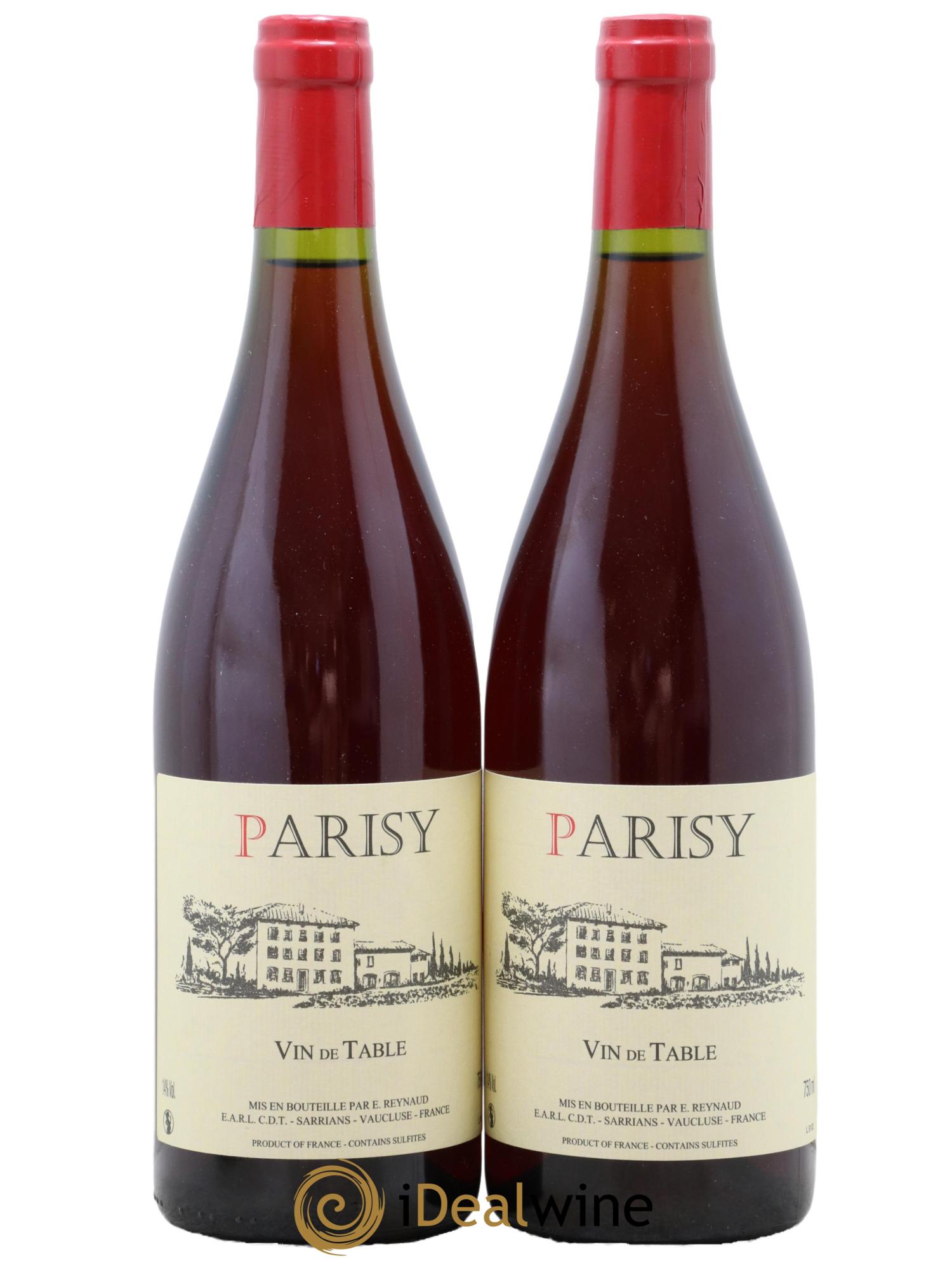 Vin de Table Parisy Emmanuel Reynaud - Posten von 2 Flaschen - 0