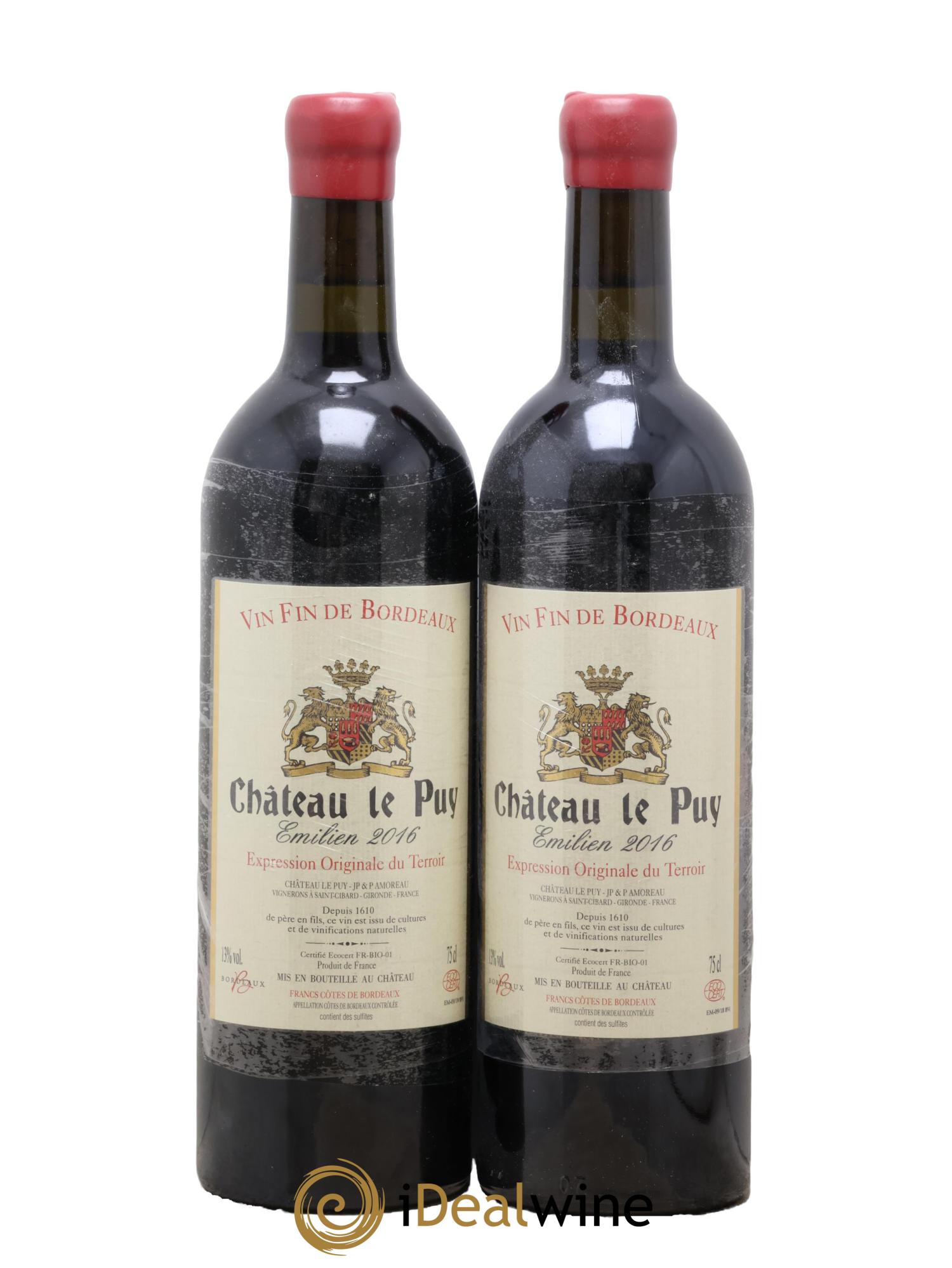 Le Puy - Cuvée Emilien 2016 - Lotto di 2 bottiglie - 0