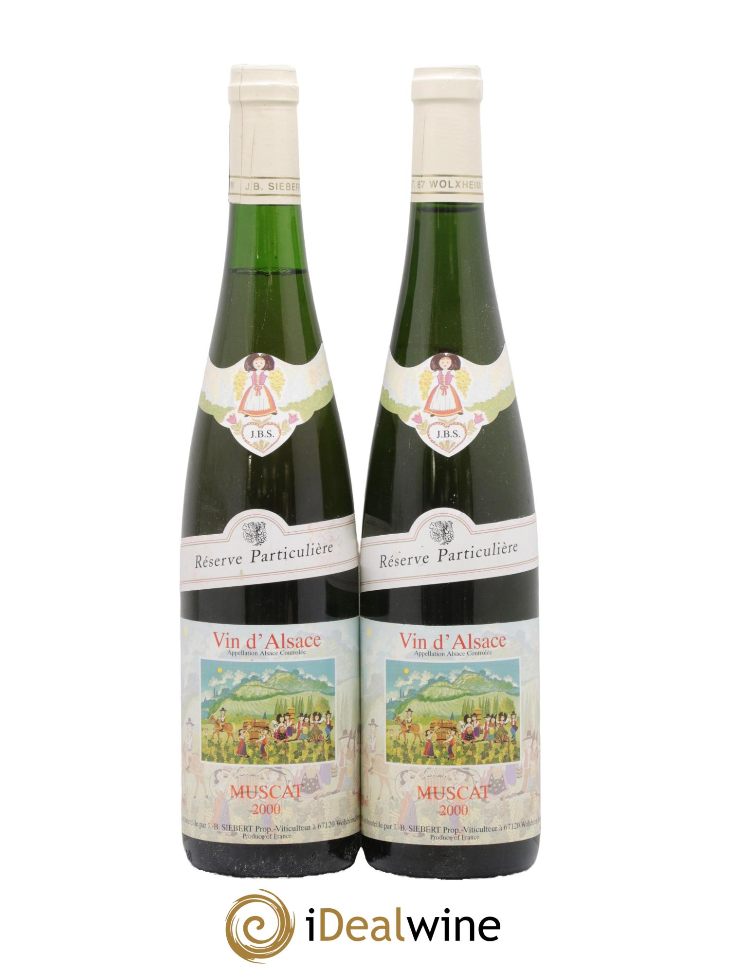 Muscat Réserve Siebert Jean Bernard 2000 - Lot of 2 bottles - 0