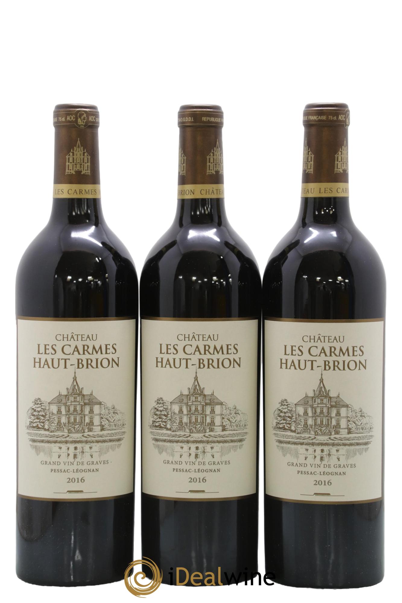 Château Les Carmes Haut-Brion 2016 - Lot de 6 bouteilles - 1