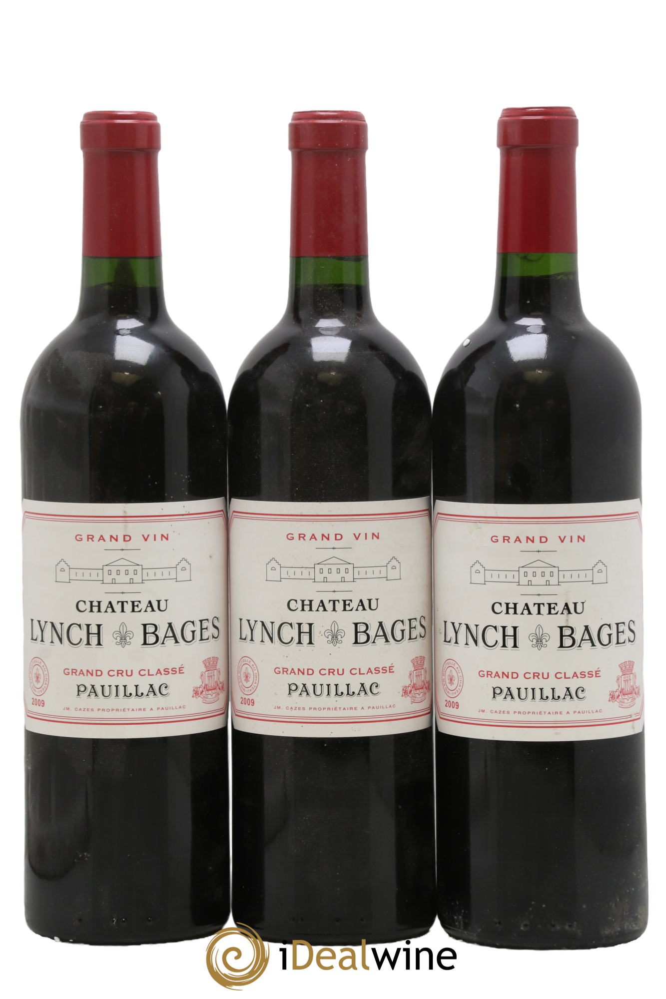 Château Lynch Bages 5ème Grand Cru Classé 2009 - Lotto di 3 bottiglie - 0