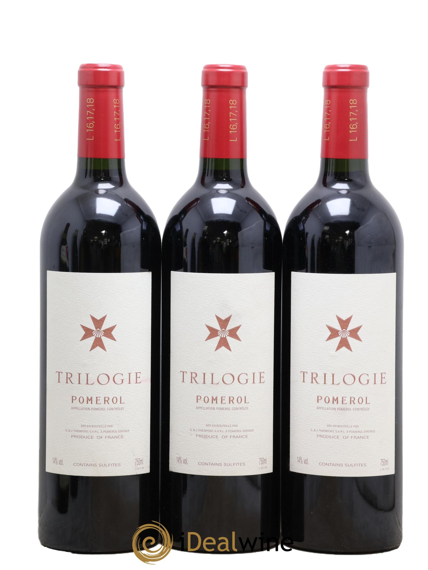 Pomerol Trilogie G&J. Thienpont - Lot de 3 bouteilles - 0