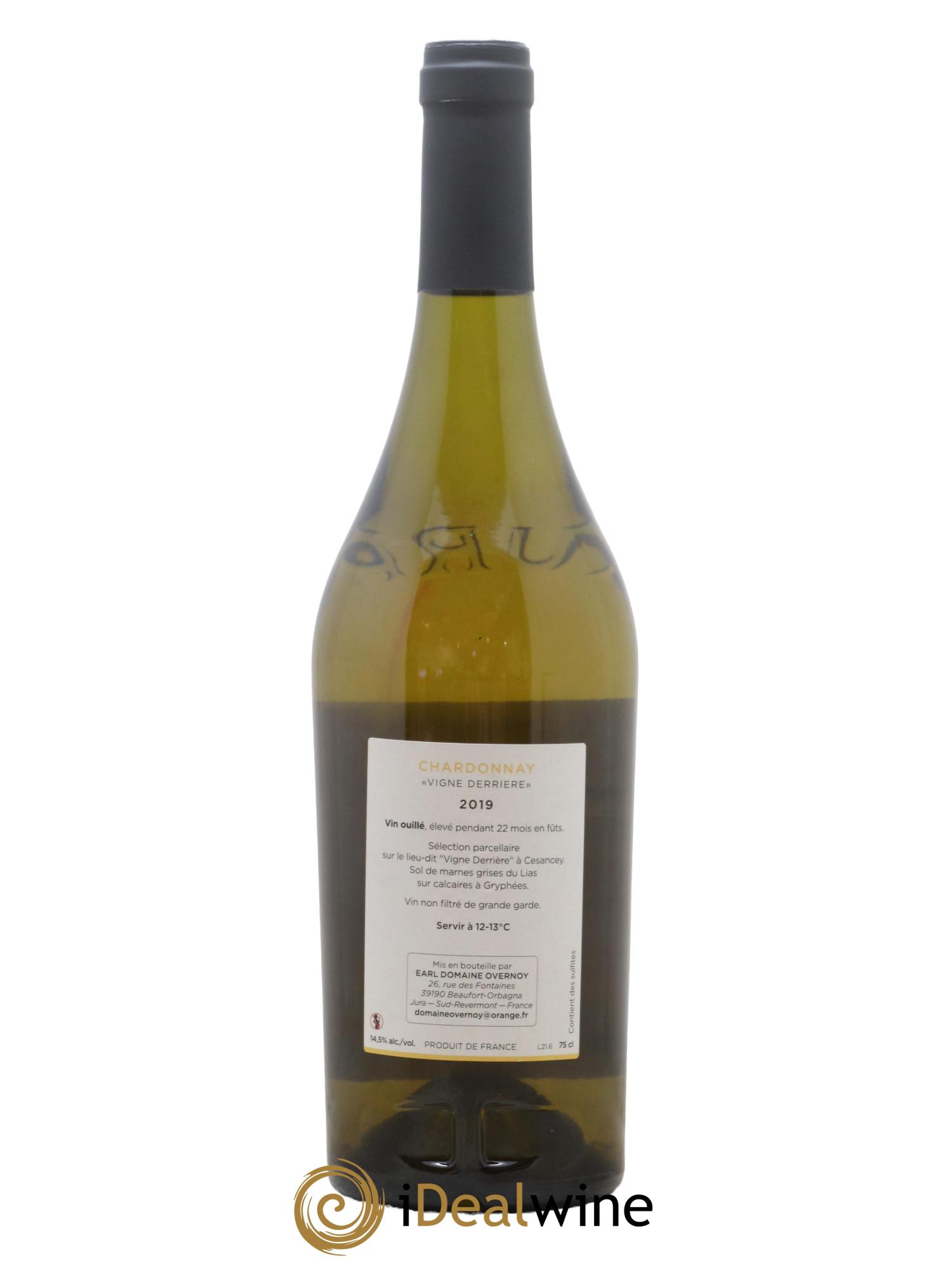 Côtes du Jura Chardonnay Vigne Derriere Guillaume Overnoy 2019 - Lot de 1 bouteille - 1