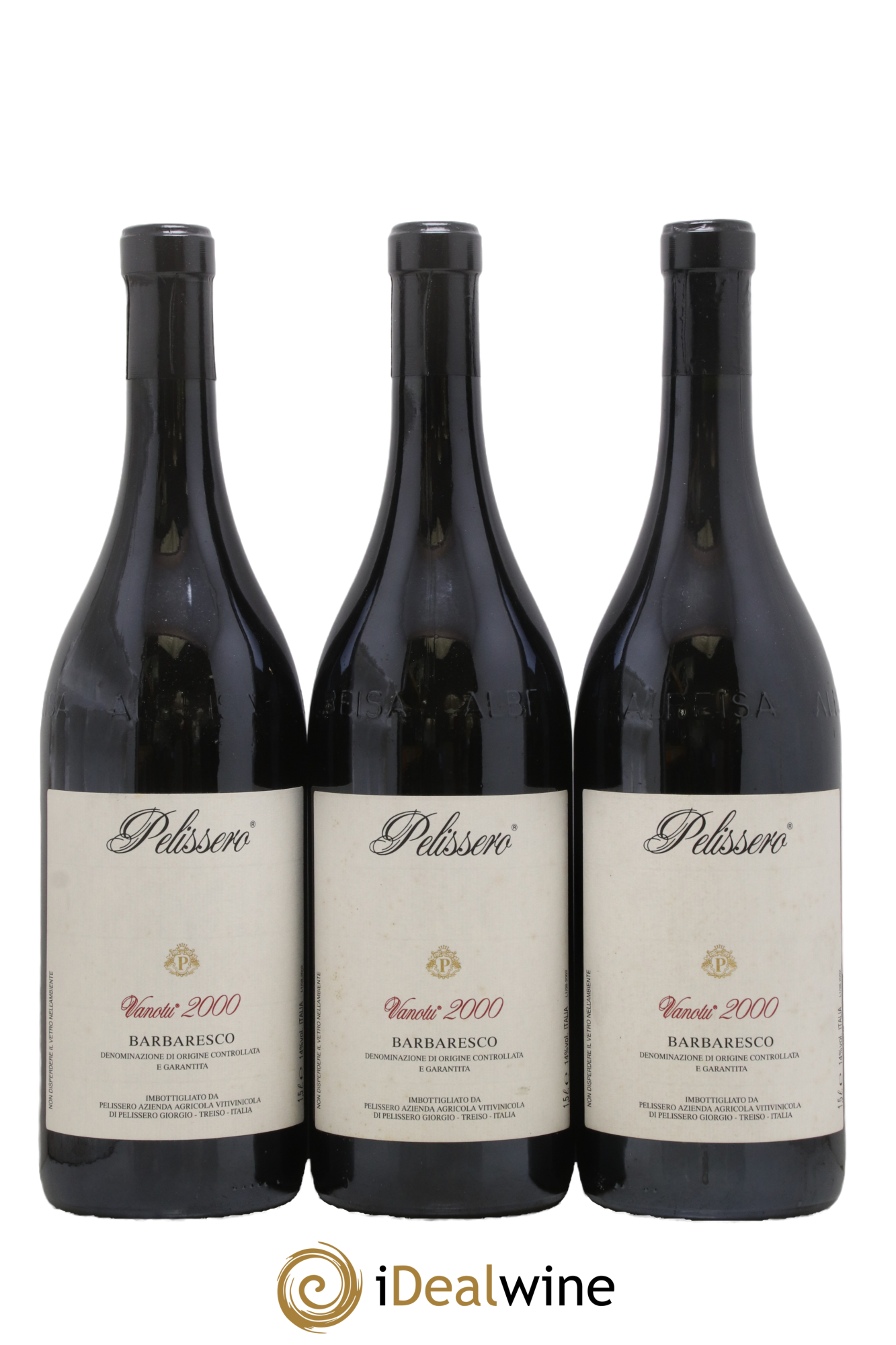 Barbaresco DOCG Vanotu Pelissero 2000 - Lot de 3 magnums - 0