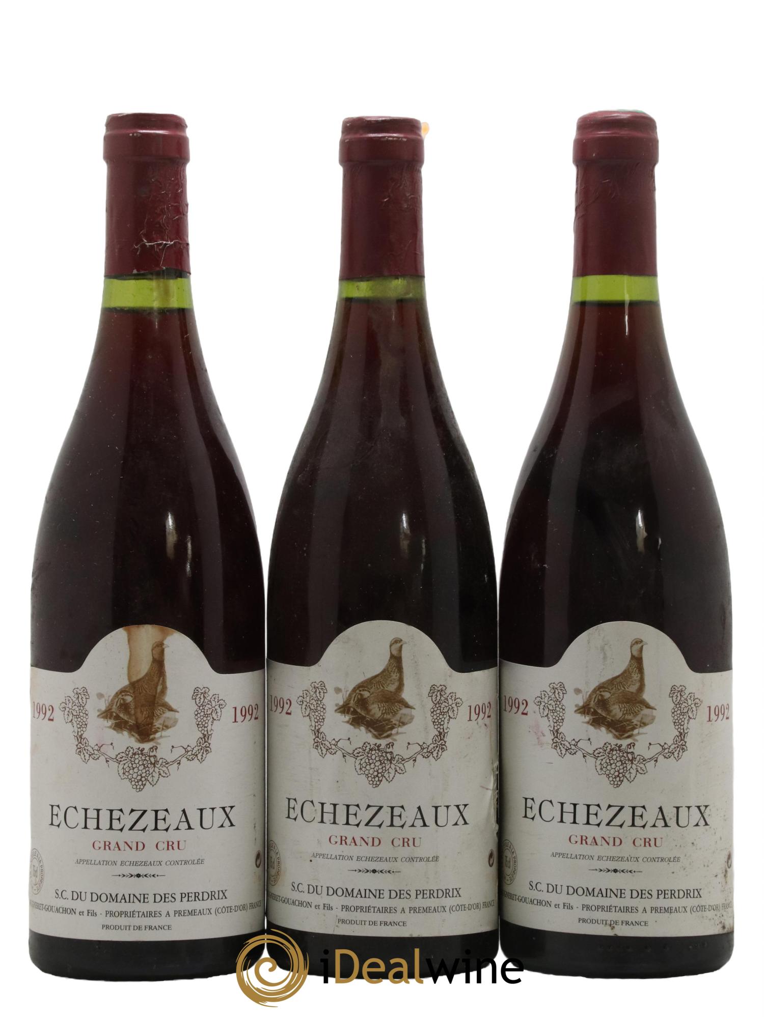 Echezeaux Grand Cru Perdrix (Domaine des) 1992 - Lot de 3 bouteilles - 0