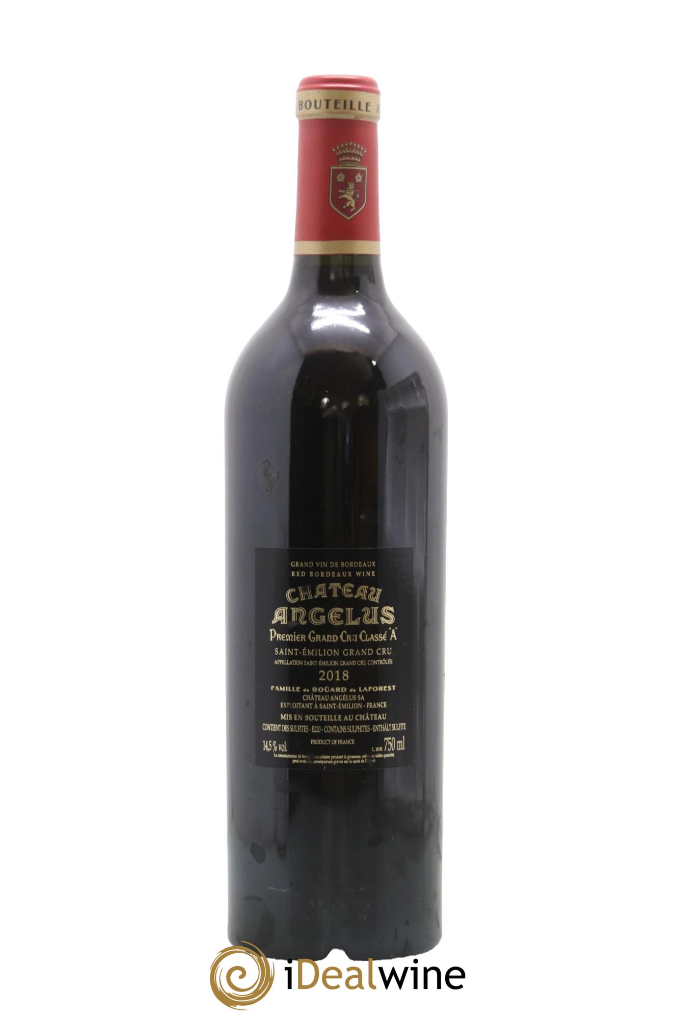 Château Angélus 1er Grand Cru Classé A 2018 - Lot of 1 bottle - 1