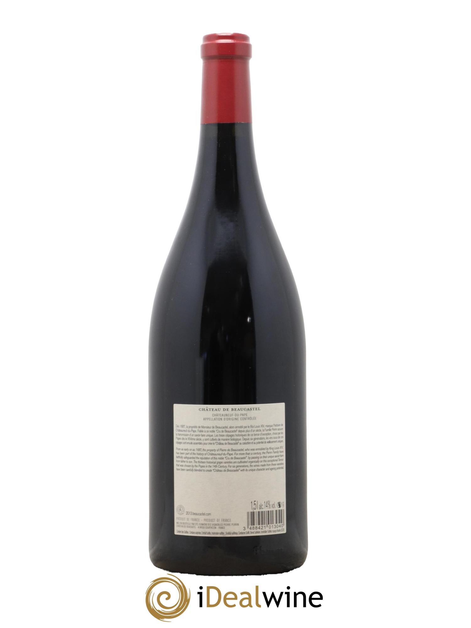 Châteauneuf-du-Pape Château de Beaucastel Famille Perrin 2013 - Posten von 1 Magnum - 1