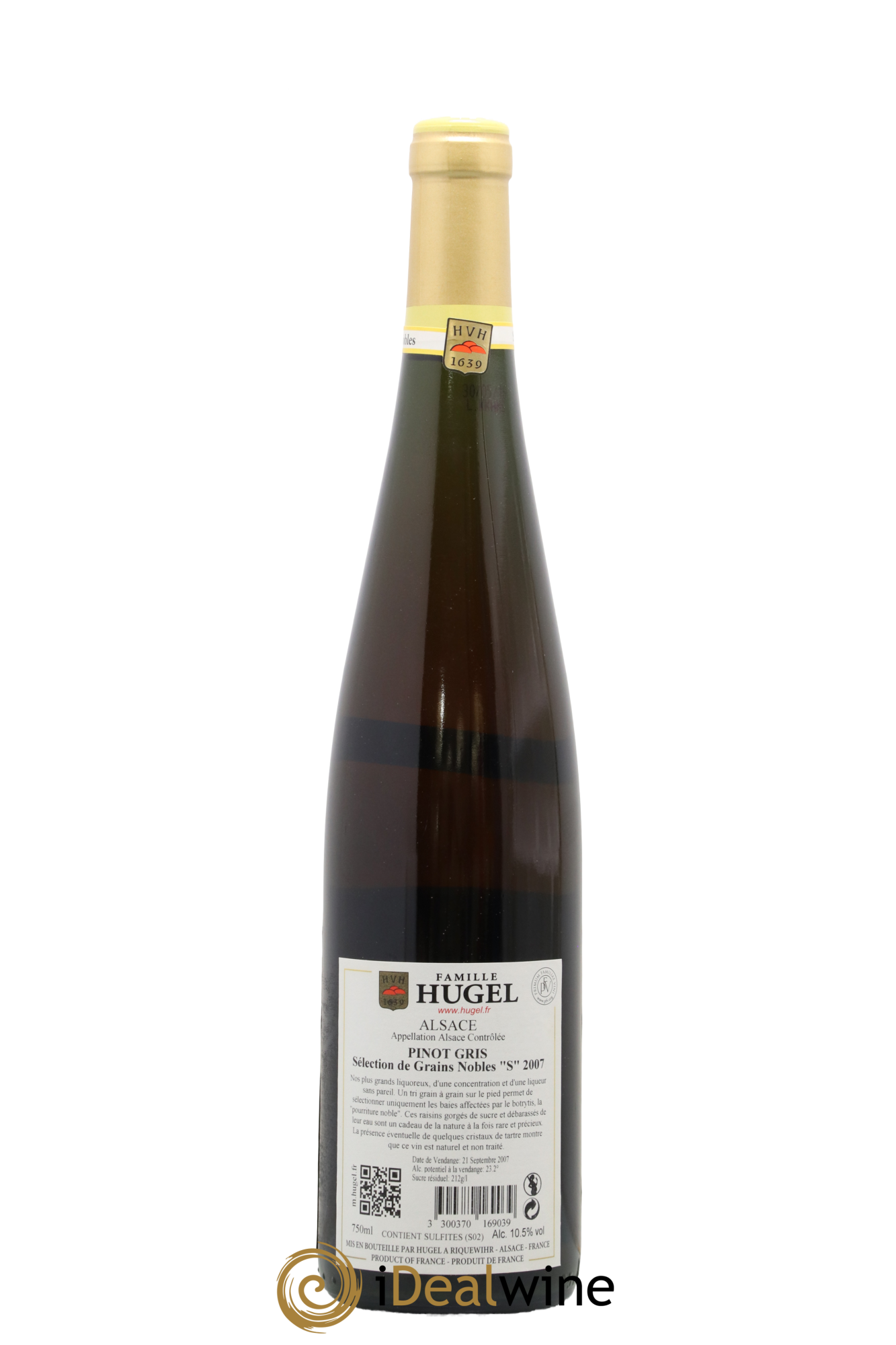 Pinot Gris (Tokay) Sélection de Grains Nobles Hugel (Domaine) 2007 - Lotto di 1 bottiglia - 1