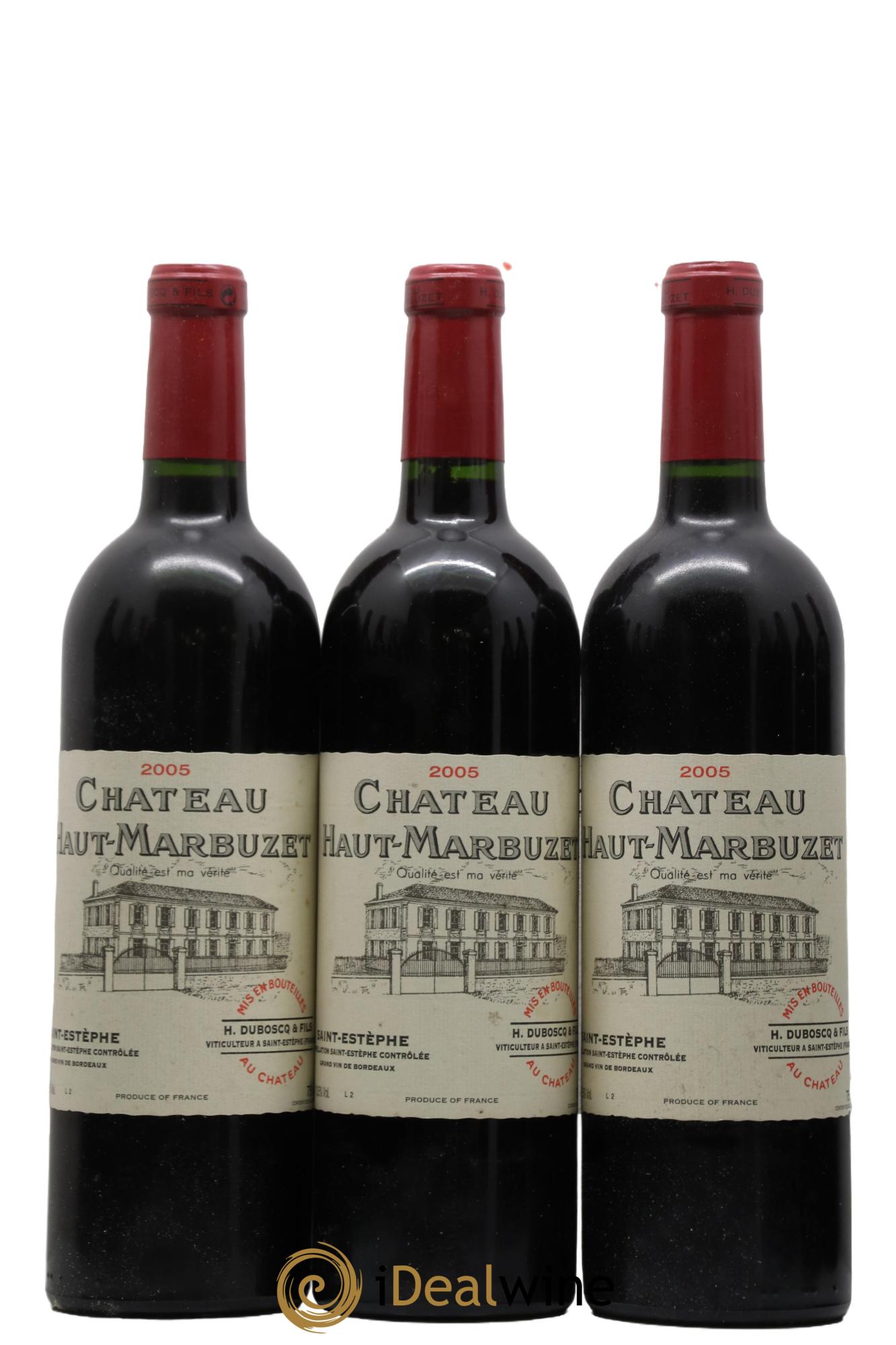 Château Haut Marbuzet  2005 - Lot de 12 bouteilles - 1