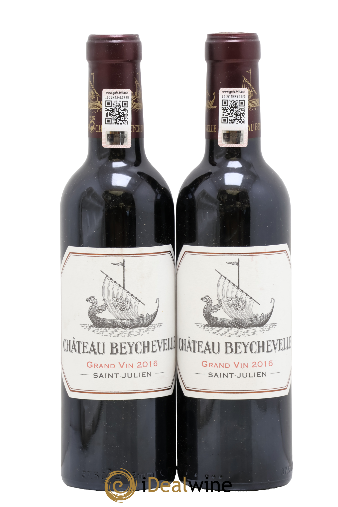 Château Beychevelle 4ème Grand Cru Classé 2016 - Lot of 2 half-bottles - 0