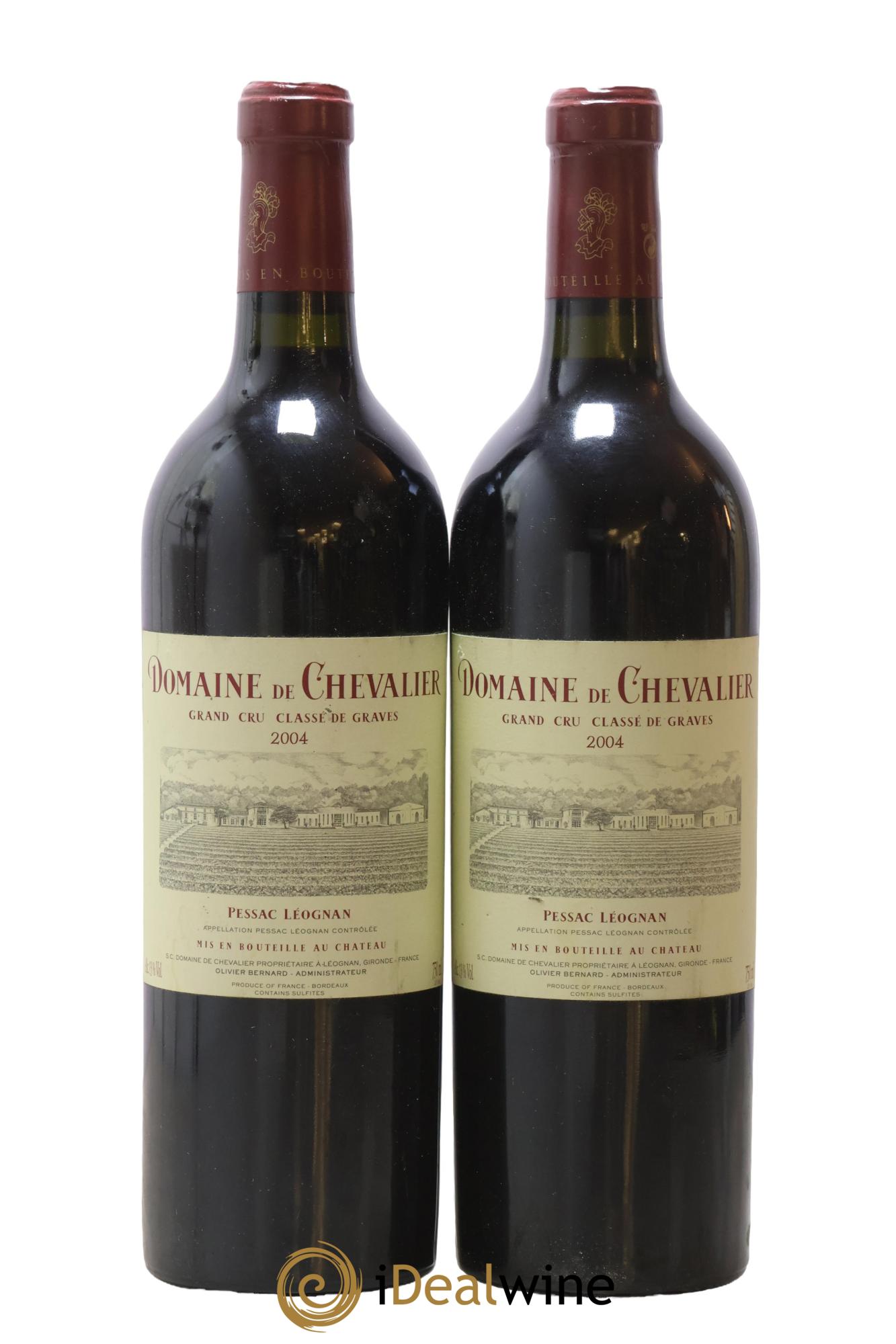 Domaine de Chevalier Cru Classé de Graves 2004 - Lotto di 2 bottiglie - 0