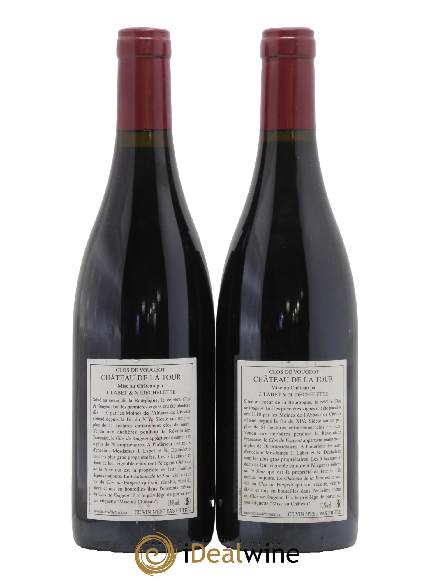 Clos de Vougeot Grand Cru Château de La Tour 2009 - Lot de 2 bouteilles - 1