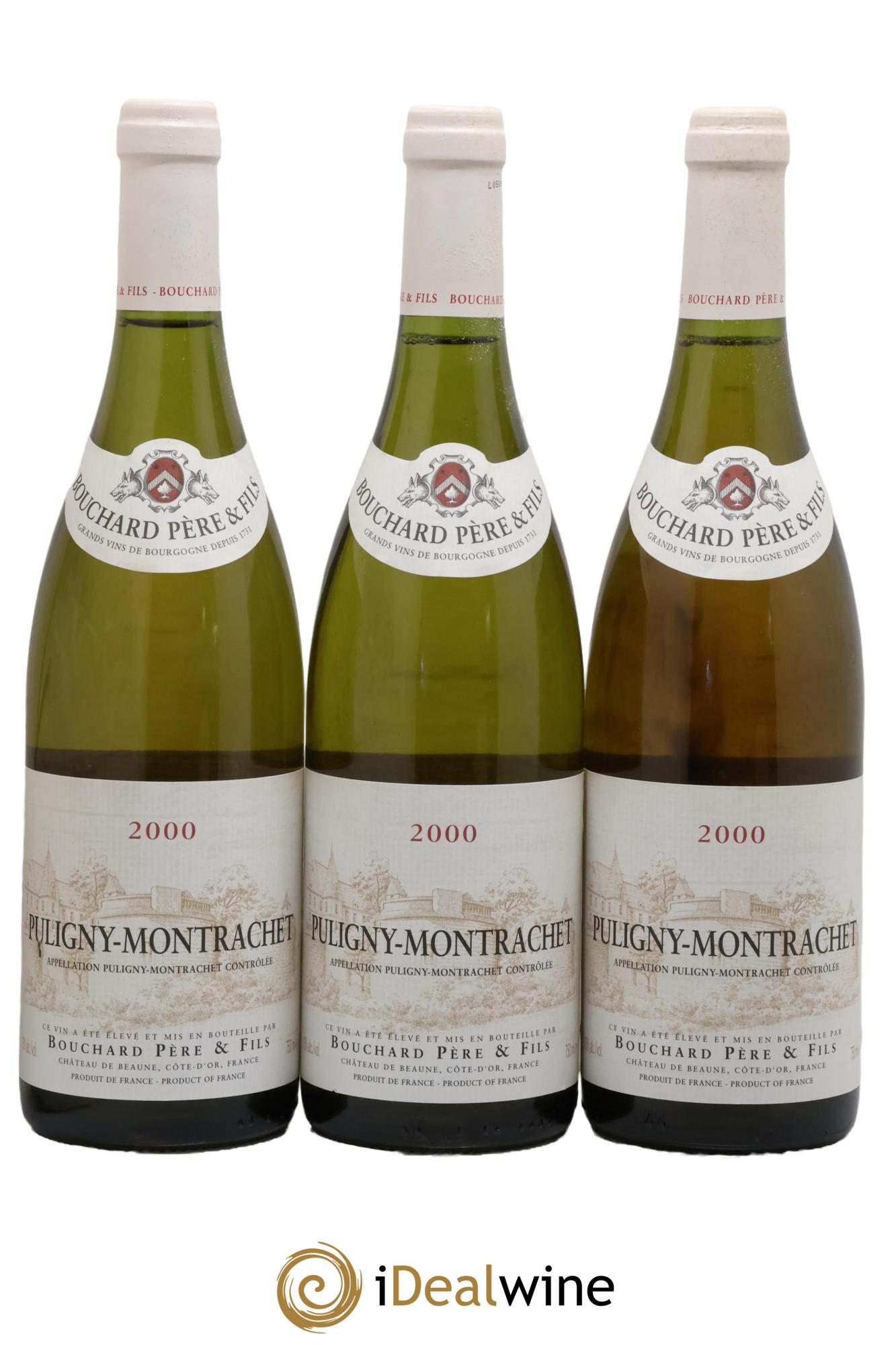 Puligny-Montrachet Bouchard Père & Fils 2000 - Lot of 3 bottles - 0