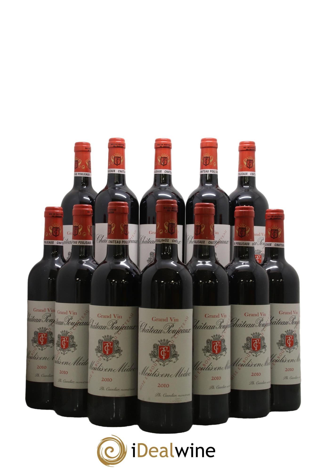 Château Poujeaux 2010 - Lot de 12 bouteilles - 0