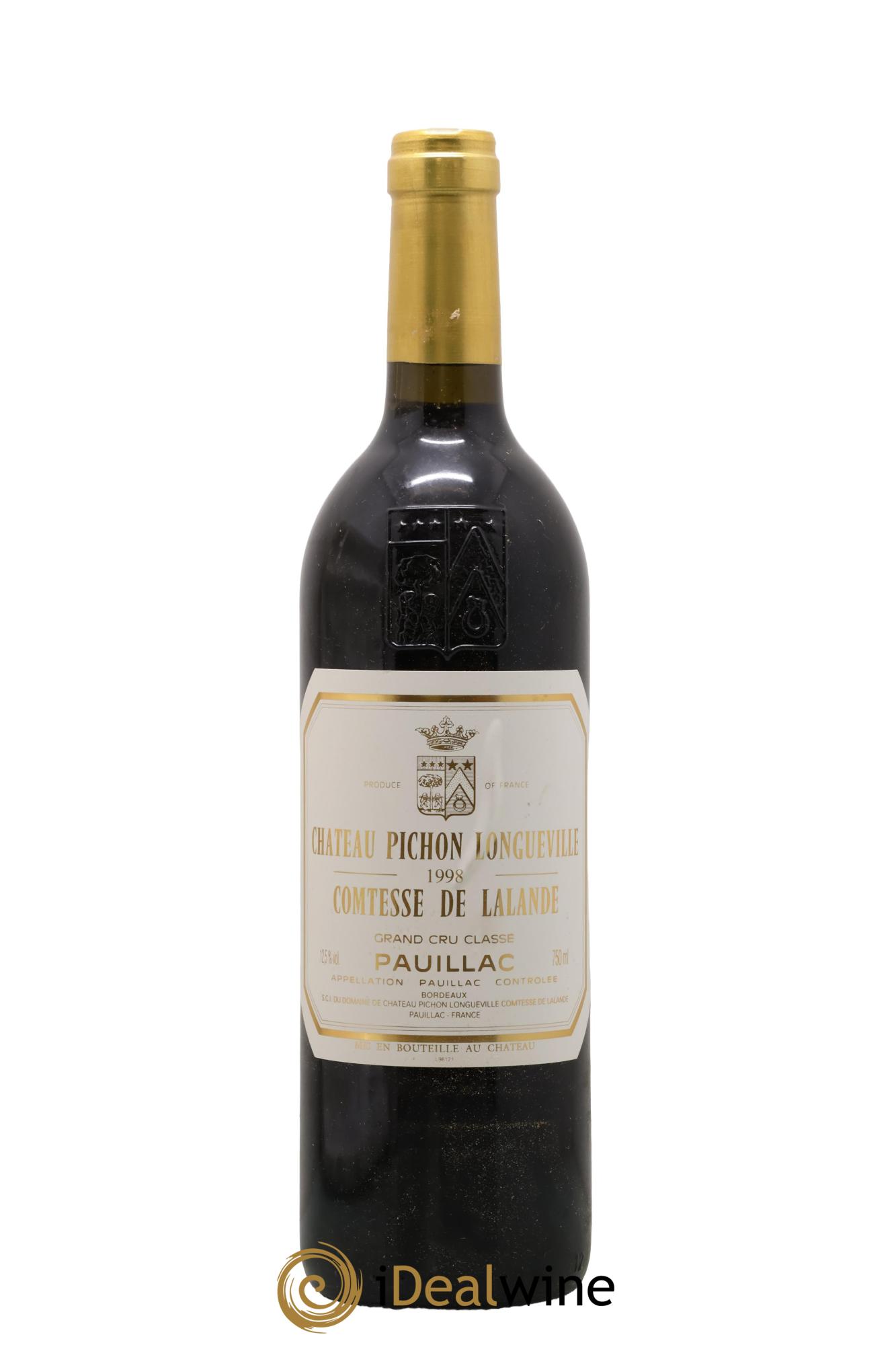 Château Pichon Longueville Comtesse de Lalande 2ème Grand Cru Classé 1998 - Lote de 1 botella - 0