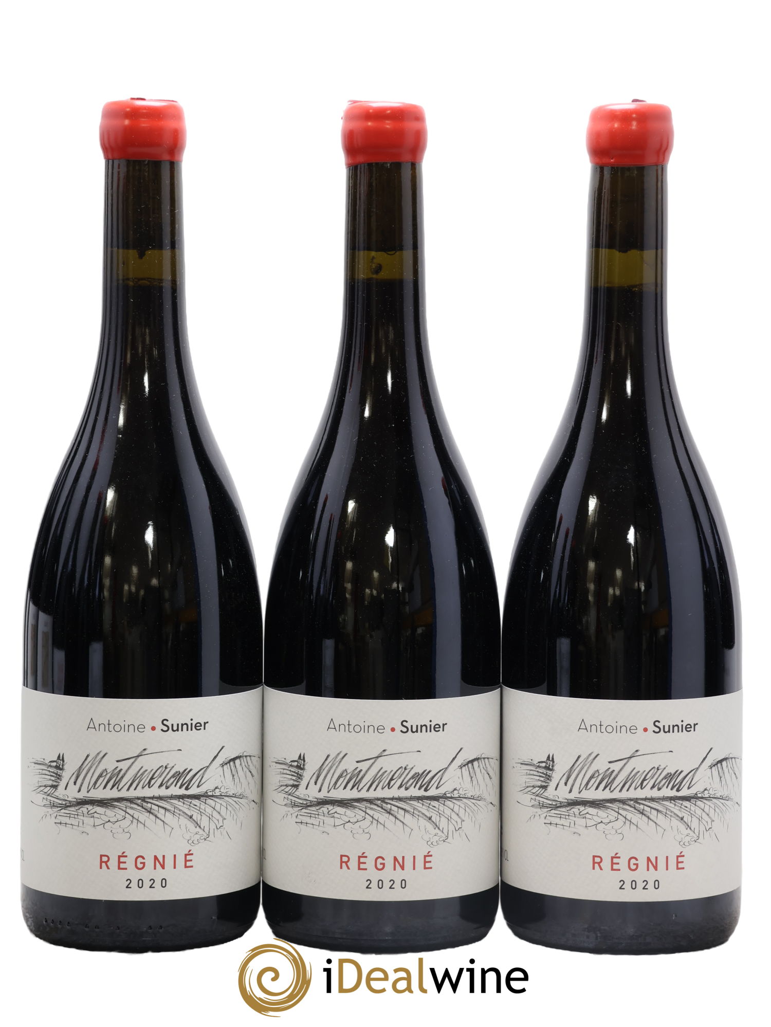 Régnié Cuvée Montmerond Antoine Sunier 2020 - Lot of 3 bottles - 0