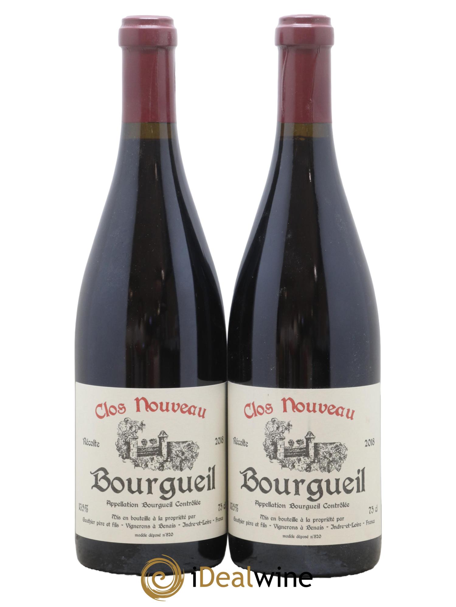 Bourgueil Clos Nouveau Domaine du Bel Air 2018 - Lot de 2 bouteilles - 0