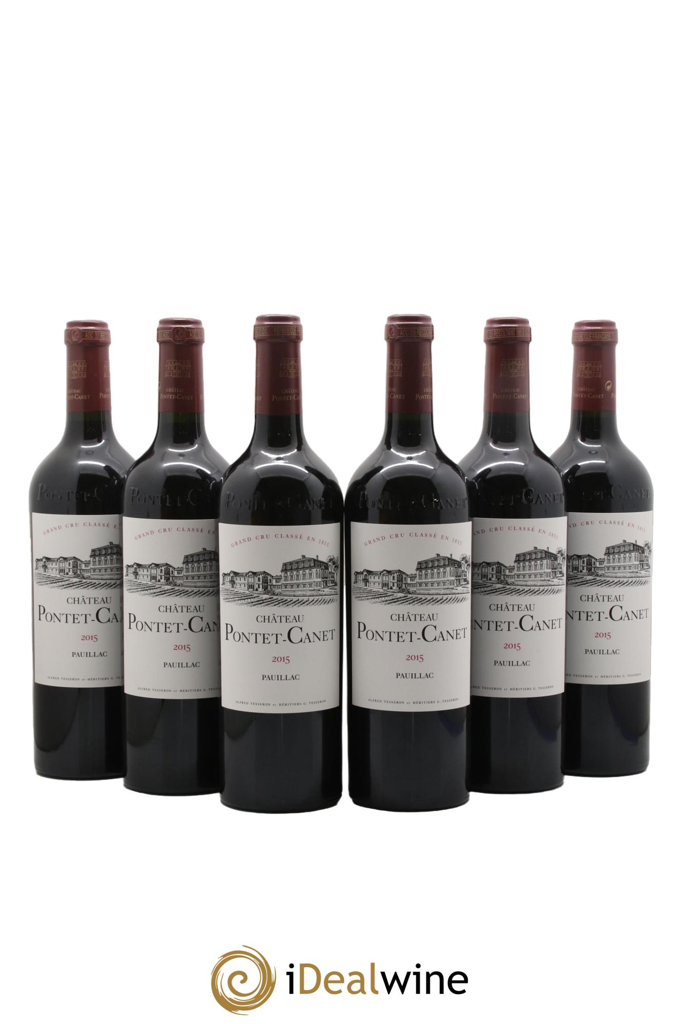 Château Pontet Canet 5ème Grand Cru Classé 2015 - Lotto di 6 bottiglie - 0