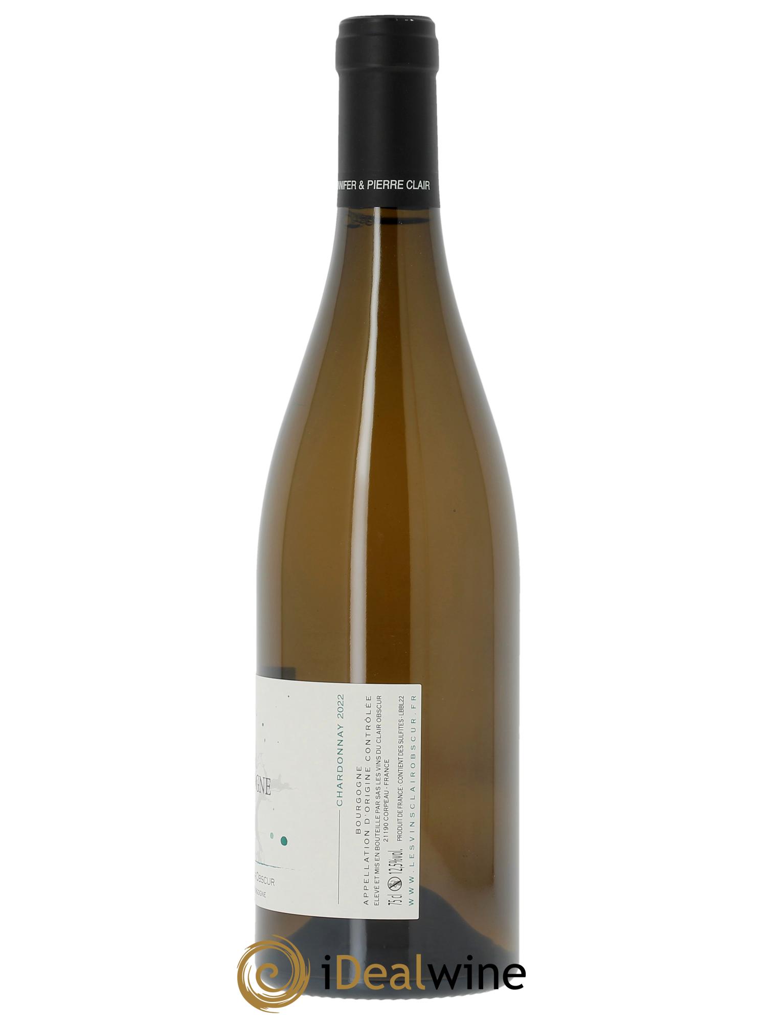 Bourgogne Chardonnay Domaine Clair Obscur  2022 - Lot de 1 bouteille - 1