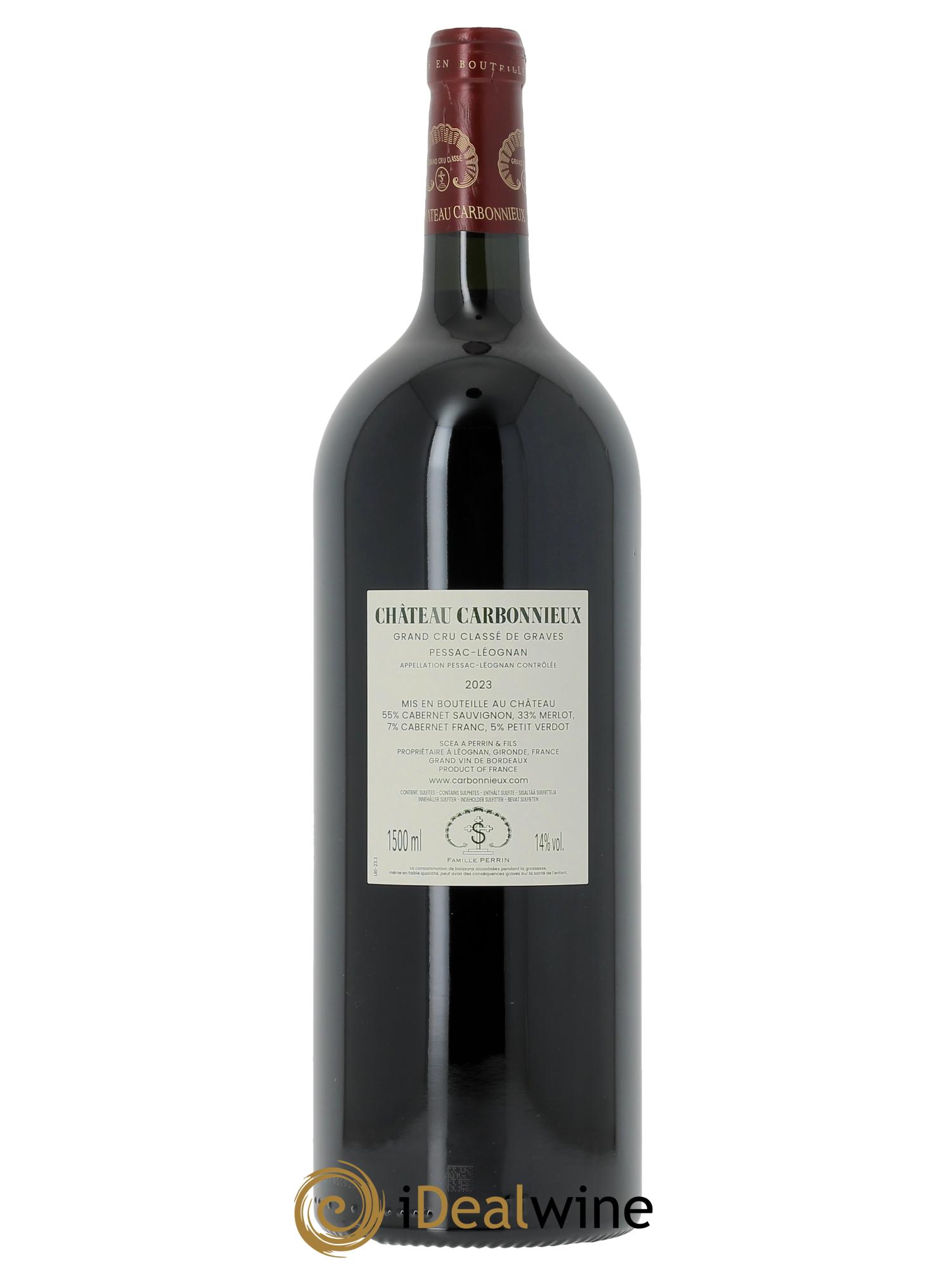 Château Carbonnieux Cru Classé de Graves (Cassetta in legno a partire da 6 mg) 2023 - Lotto di 1 magnum - 1
