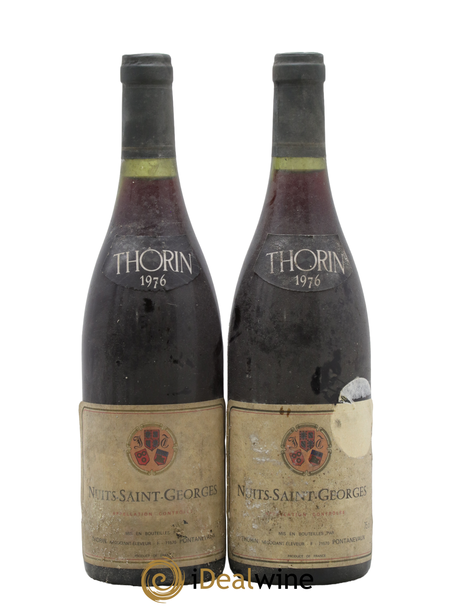 Nuits-Saint-Georges J Thorin 1976 - Lotto di 2 bottiglie - 0