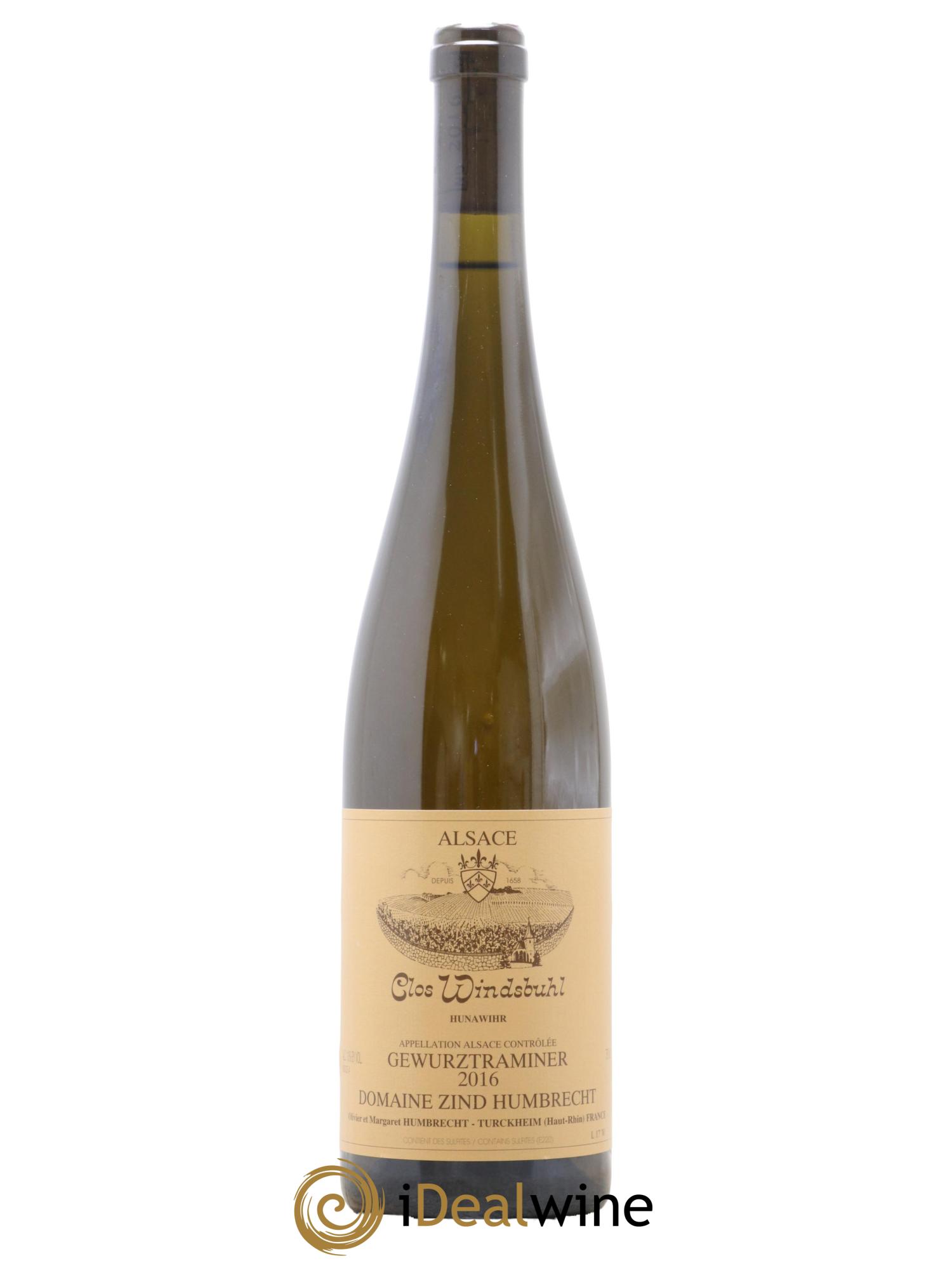 Alsace Gewurztraminer Clos Windsbuhl Zind-Humbrecht (Domaine) 2016 - Posten von 1 Flasche - 0
