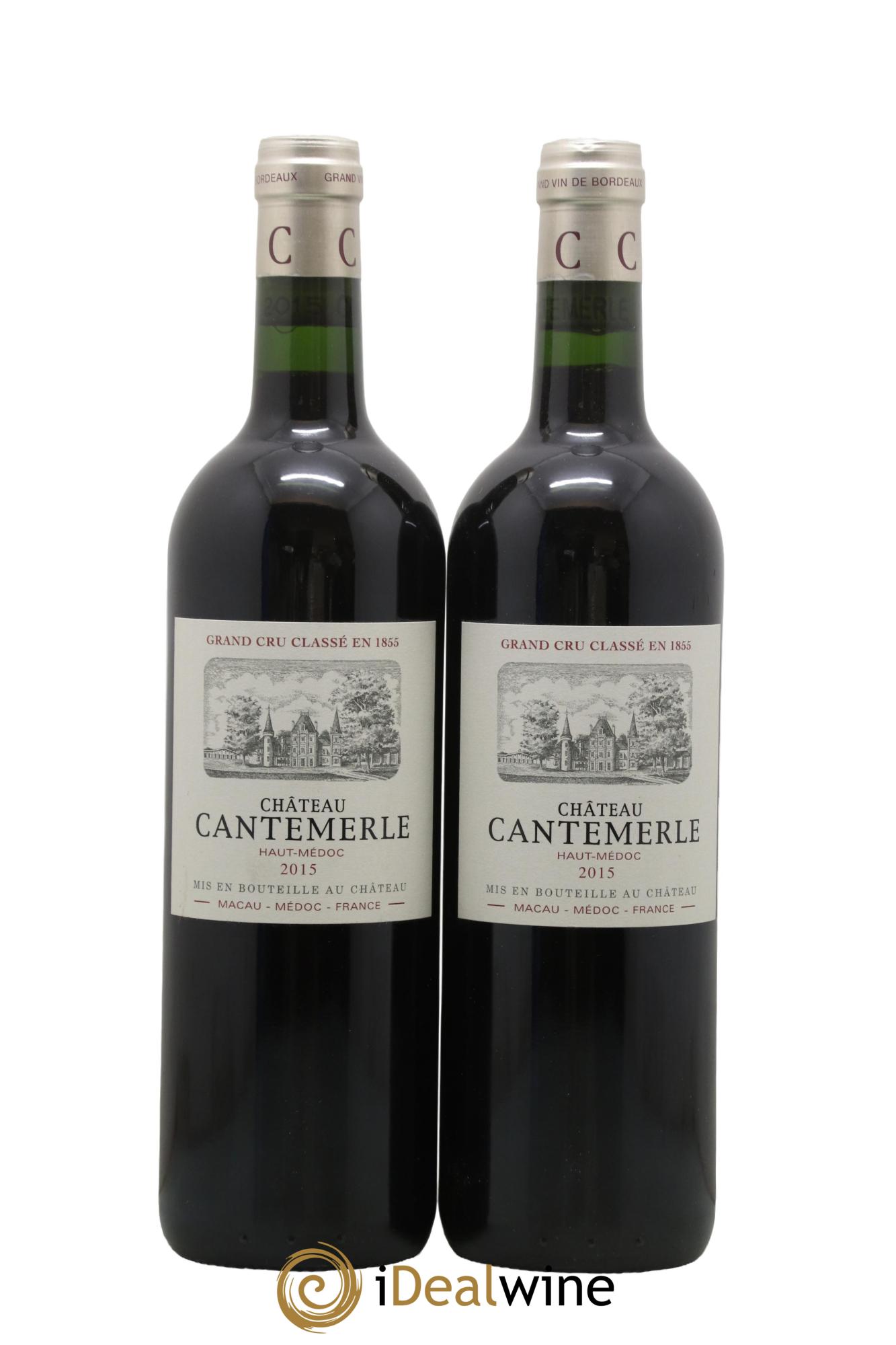 Château Cantemerle 5ème Grand Cru Classé 2015 - Lotto di 2 bottiglie - 0