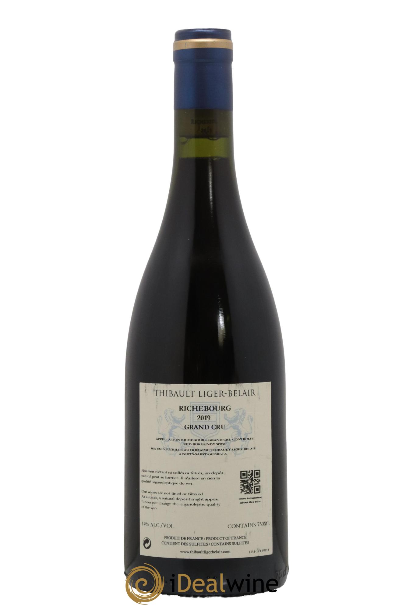 Richebourg Grand Cru Thibault Liger-Belair 2019 - Lot de 1 bouteille - 1
