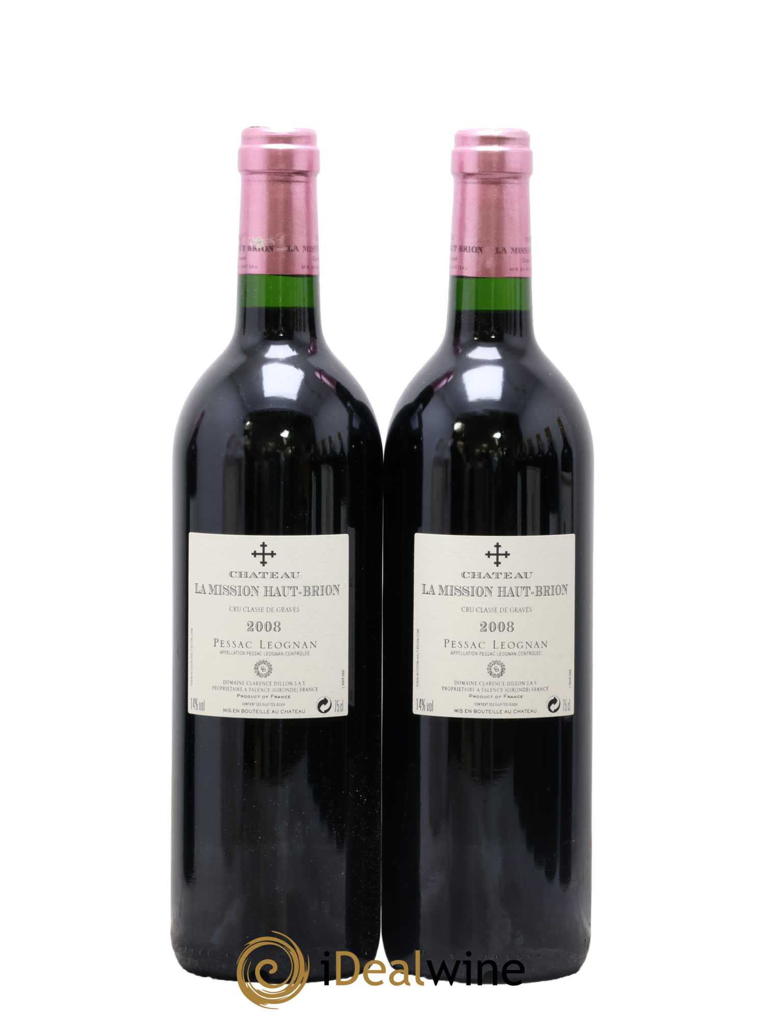 Château la Mission Haut-Brion Cru Classé de Graves 2008 - Lot de 2 bouteilles - 1