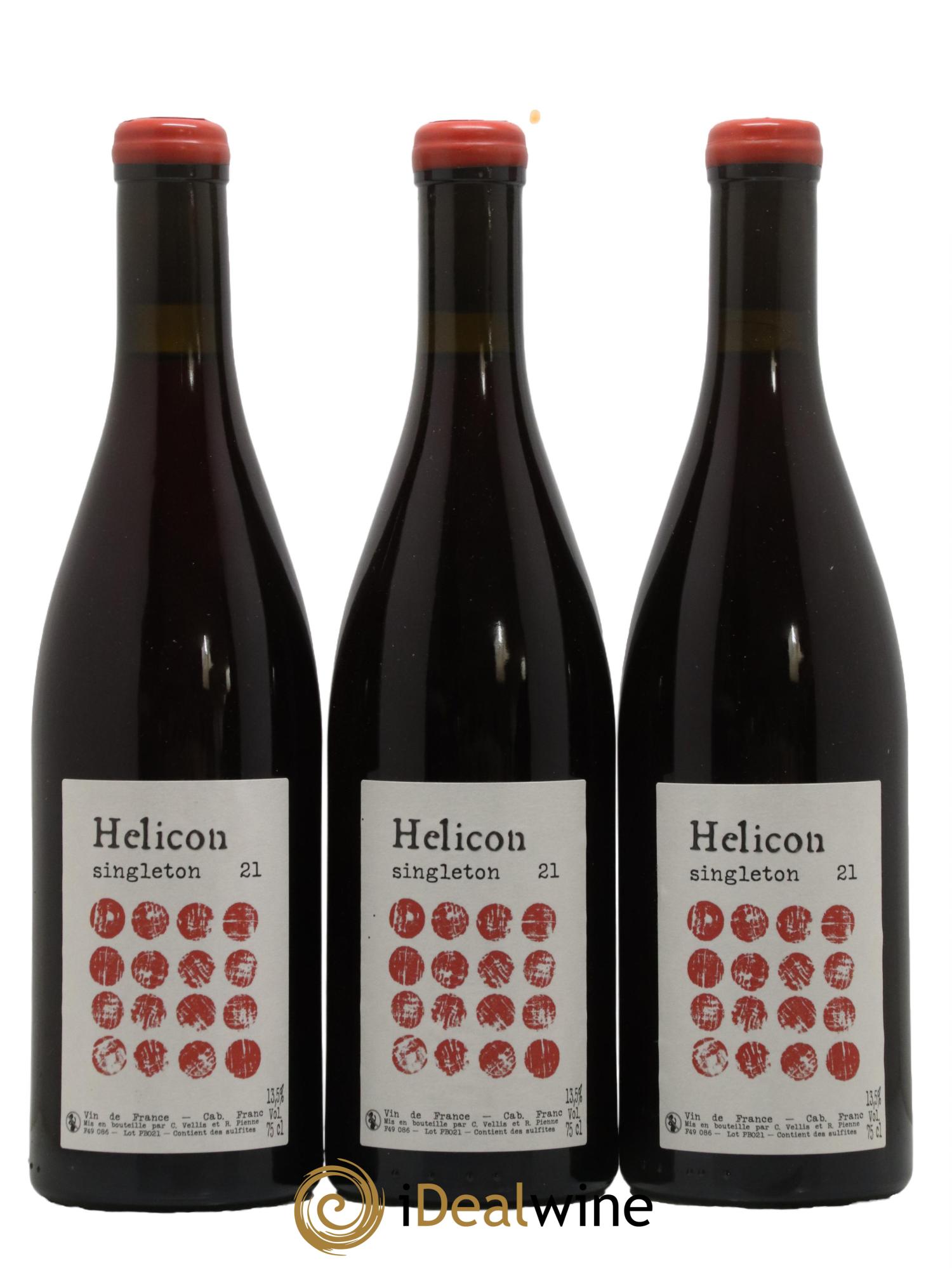 Vin de France Singleton Helicon 2021 - Lot de 3 bouteilles - 0