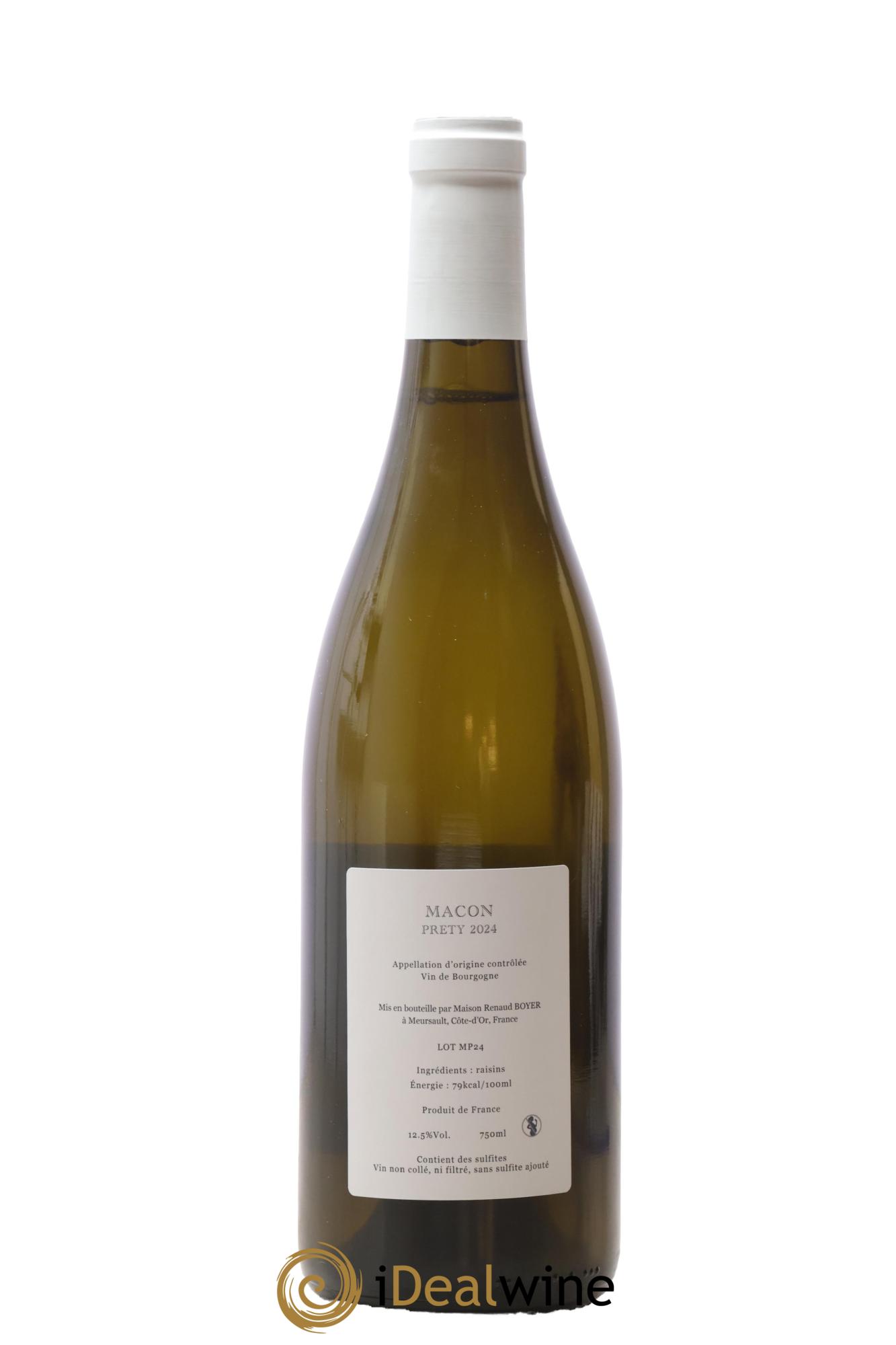 Mâcon Supérieur Préty... sur un nuage Renaud Boyer 2024 - Lotto di 1 bottiglia - 1