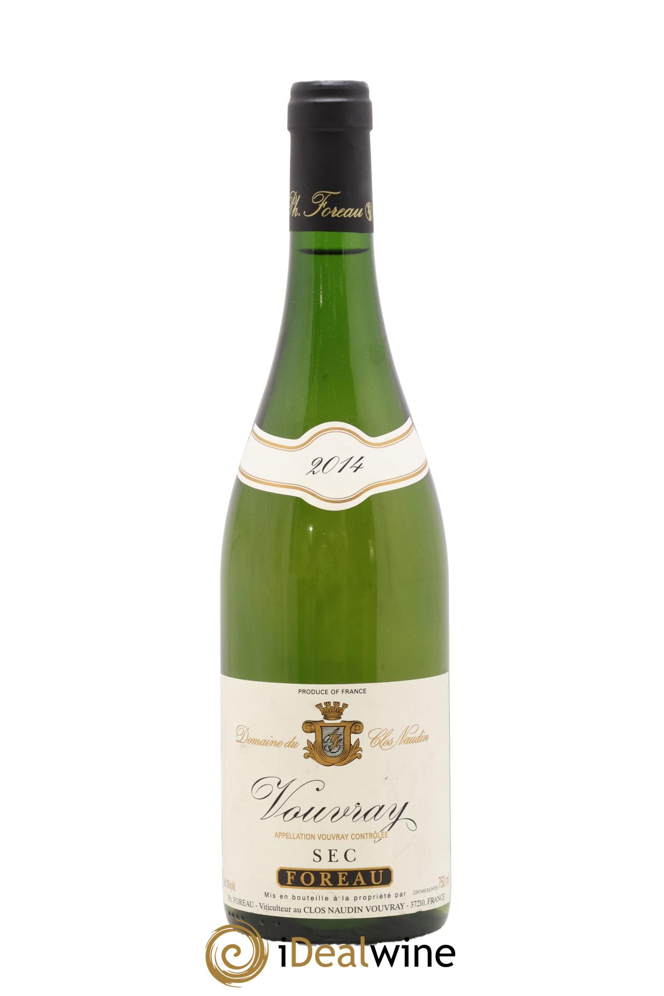 Vouvray Sec Clos Naudin - Vincent Foreau 2014 - Lot de 1 bouteille - 0