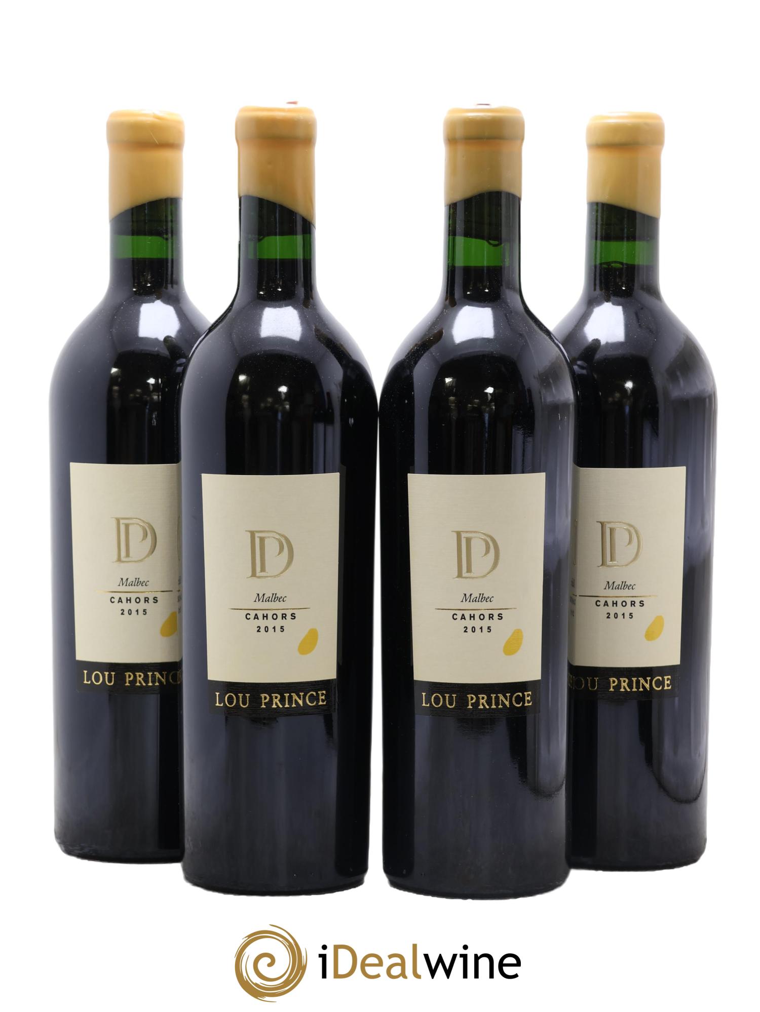 Cahors Malbec Lou Prince 2015 - Lot de 4 bouteilles - 0