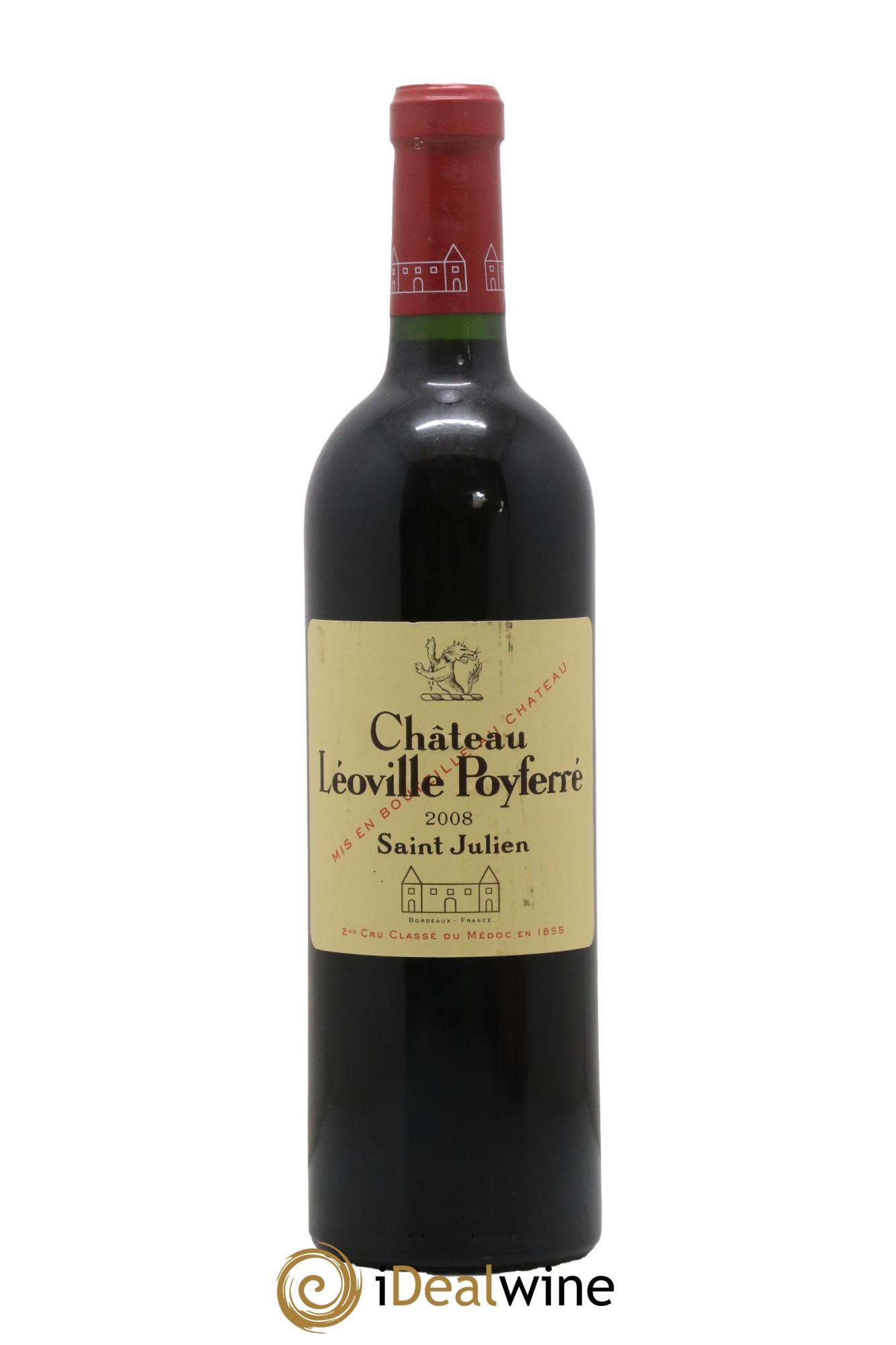 Château Léoville Poyferré 2ème Grand Cru Classé 2008 - Lot de 1 bouteille - 0