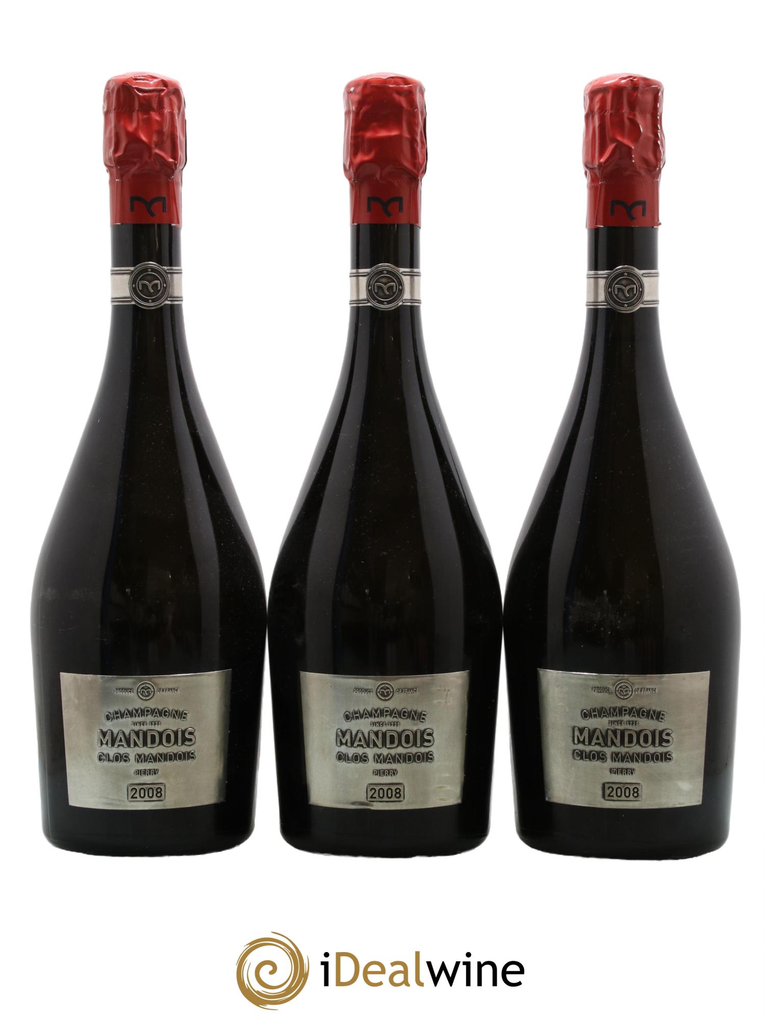Champagne Clos Mandois Maison Mandois 2008 - Lotto di 3 bottiglie - 0