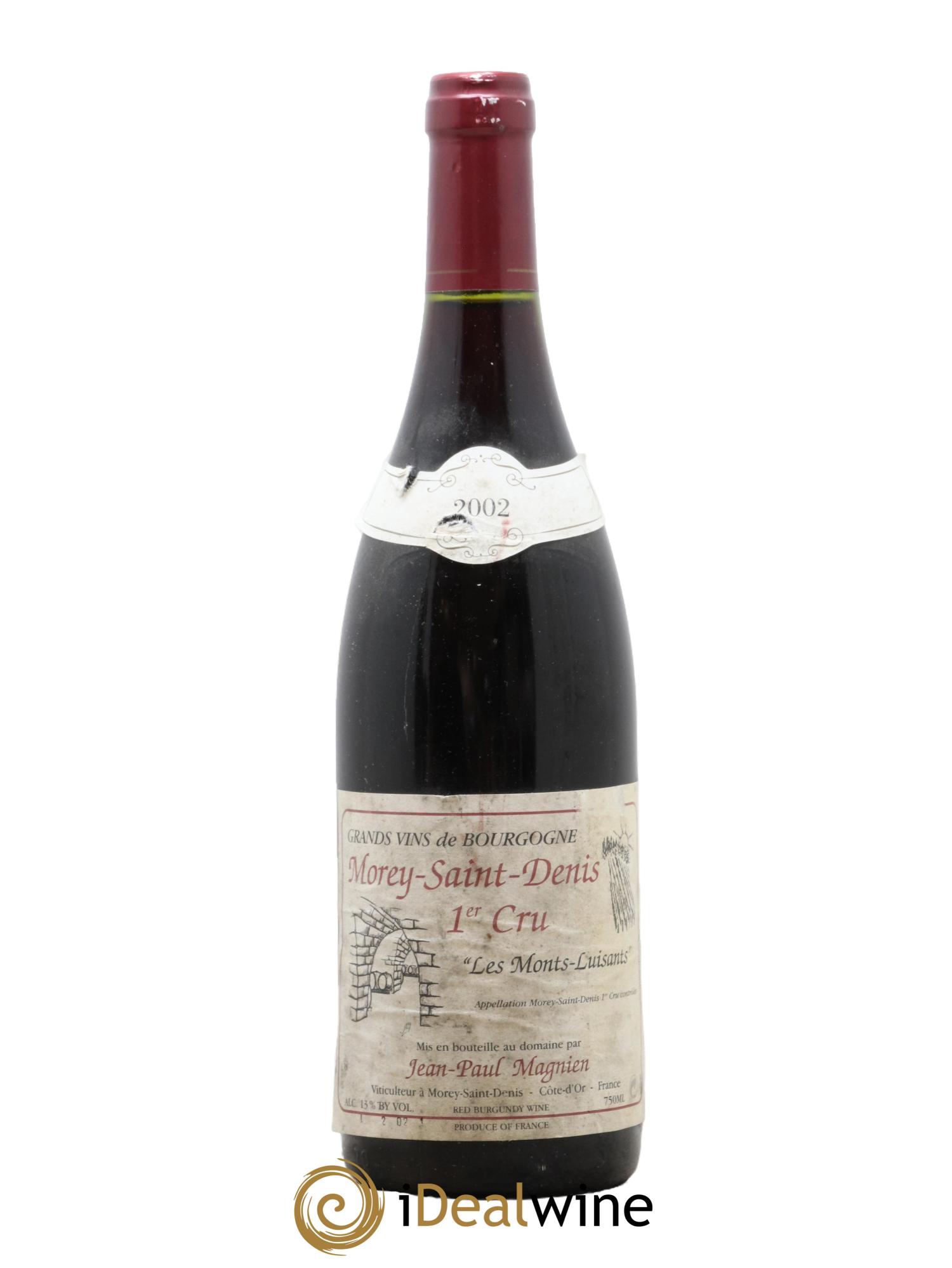 Morey-Saint-Denis 1er Cru Les Monts Luisants Jean Paul Magnien 2002 - Lotto di 1 bottiglia - 0