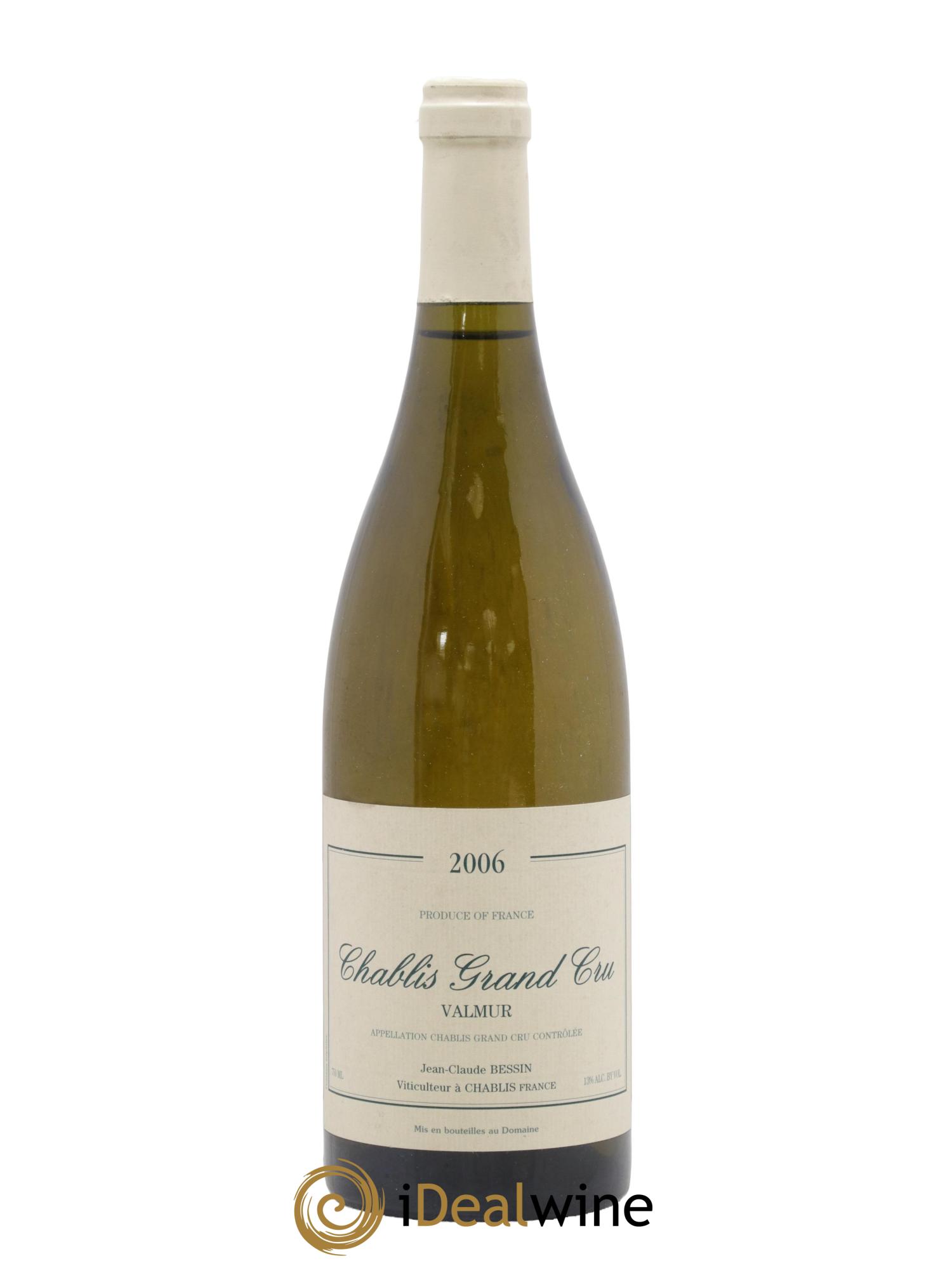 Chablis Grand Cru Valmur Jean-Claude & Romain Bessin 2006 - Lot de 1 bouteille - 0