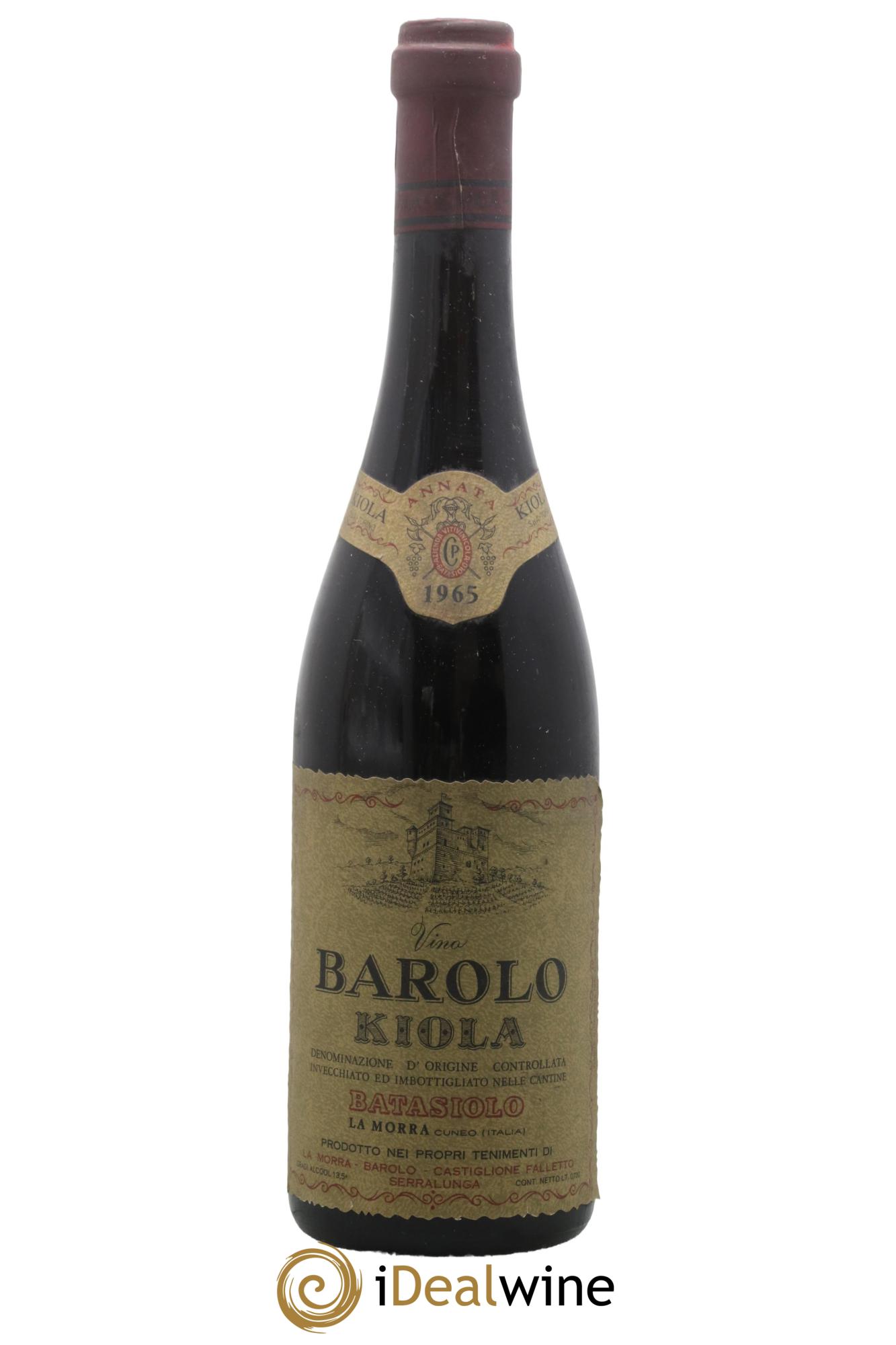 Barolo Kiola Batasiolo 1965 - Lot de 1 bouteille - 0