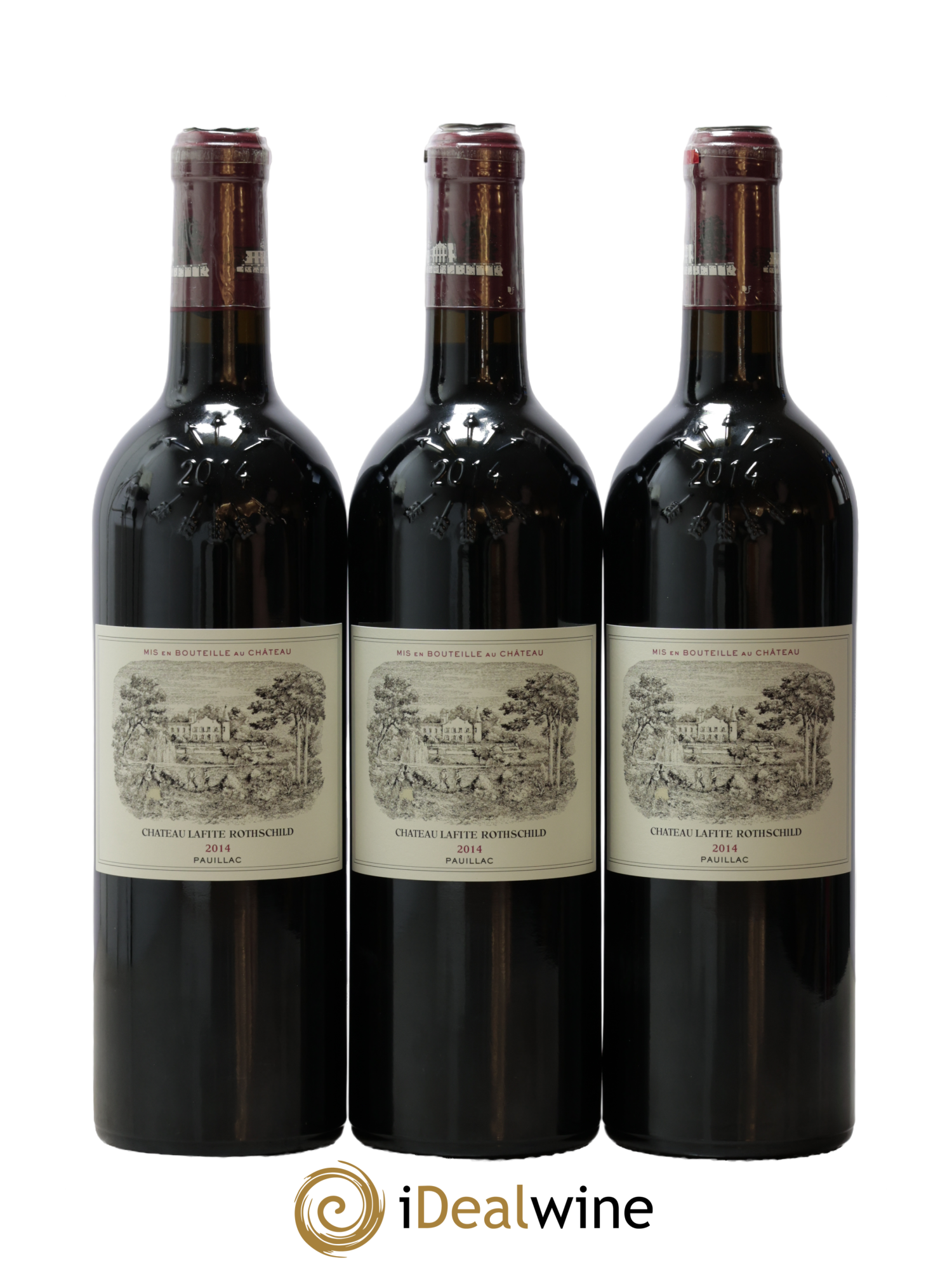 Château Lafite Rothschild 1er Grand Cru Classé 2014 - Lot de 3 bouteilles - 0