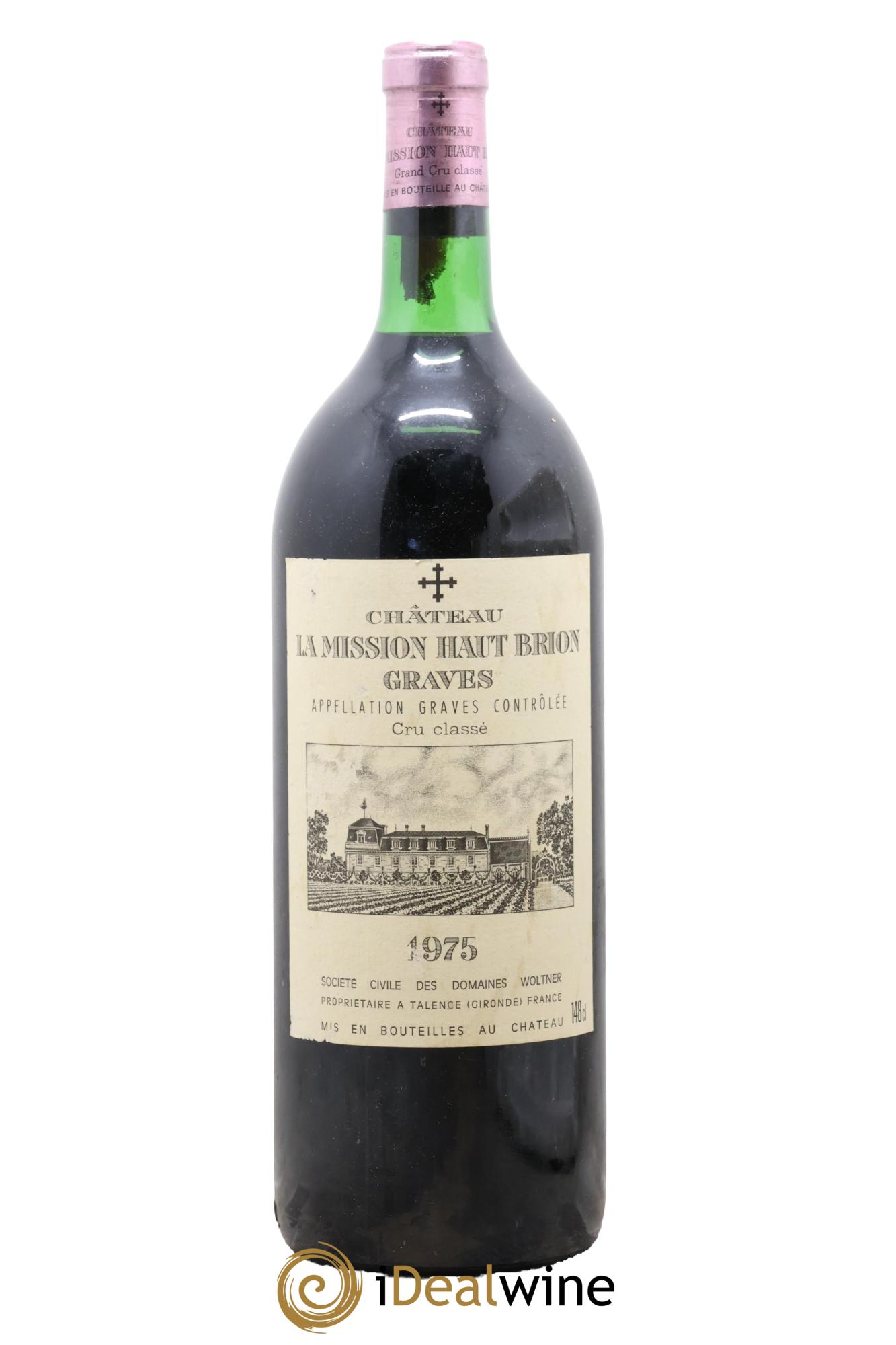 Château la Mission Haut-Brion Cru Classé de Graves 1975 - Lot of 1 magnum - 0