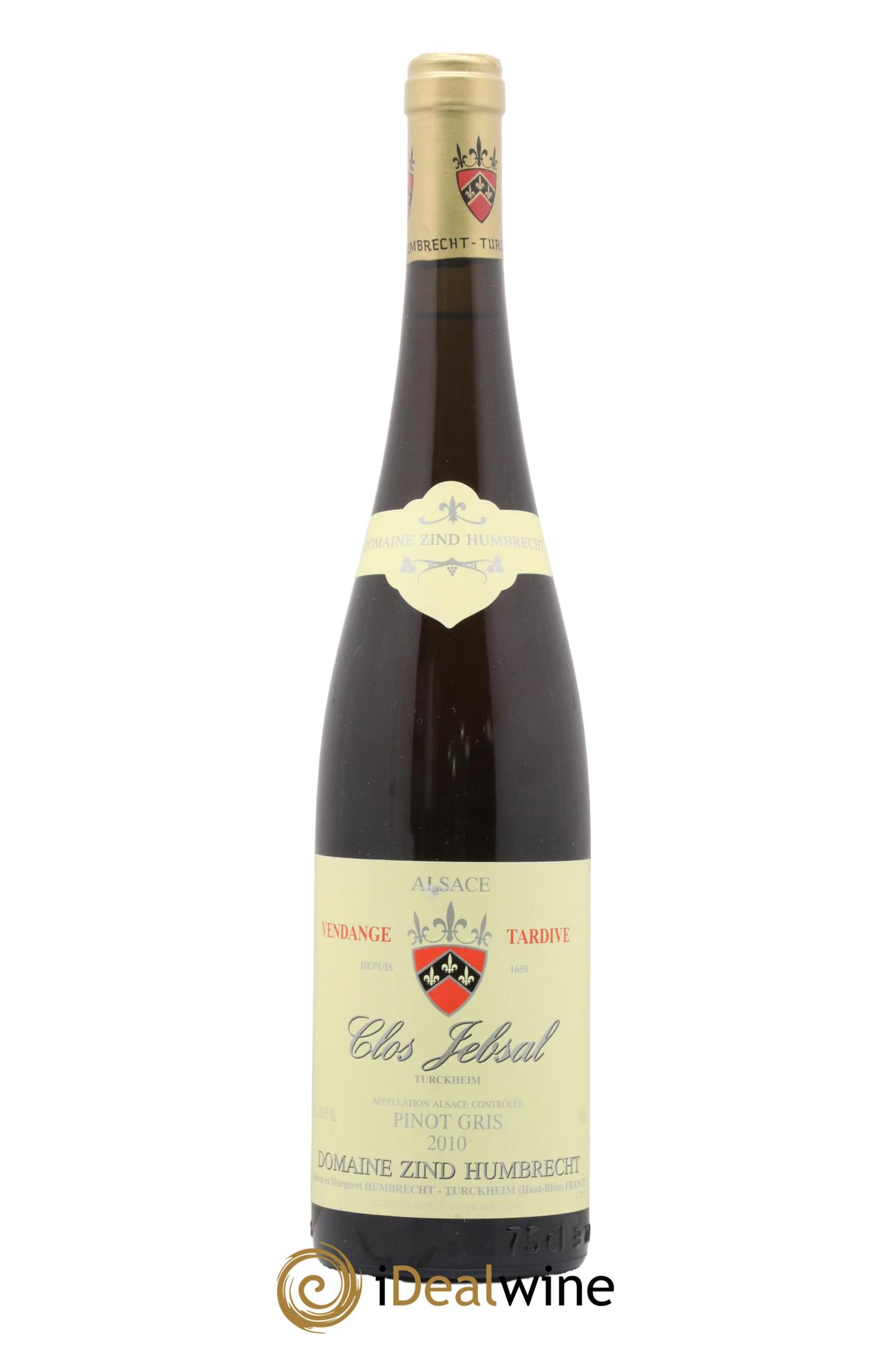 Alsace Pinot Gris Clos Jebsal Vendanges Tardives Zind-Humbrecht (Domaine) 2010 - Lotto di 1 bottiglia - 0