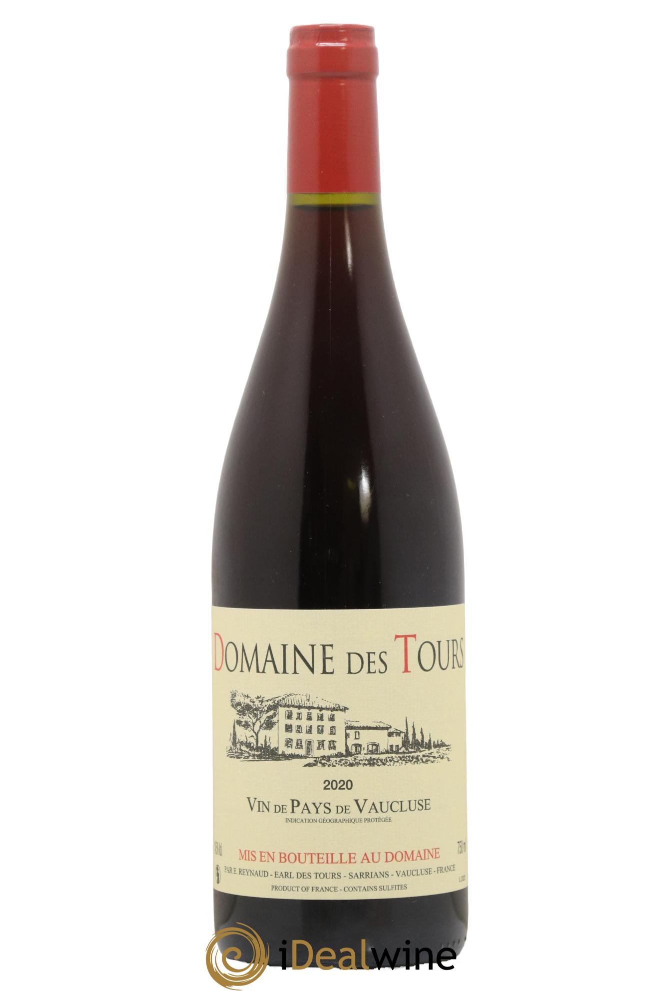 Vaucluse (Vin de Pays de Vaucluse) Domaine des Tours Emmanuel Reynaud 2020 - Lot de 1 bouteille - 0